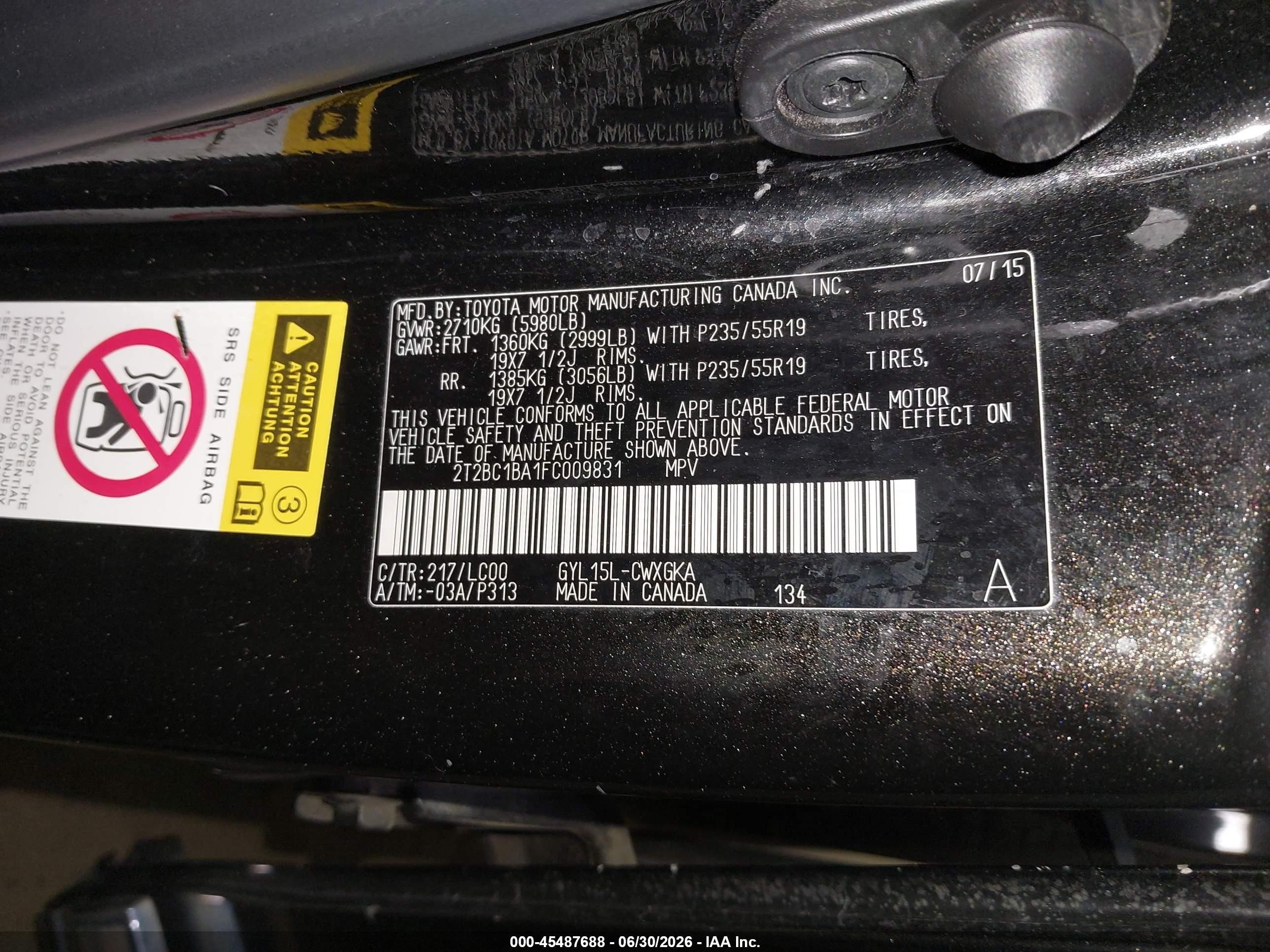 2015 Lexus Rx 450h   Black vin: 2T2BC1BA1FC009831