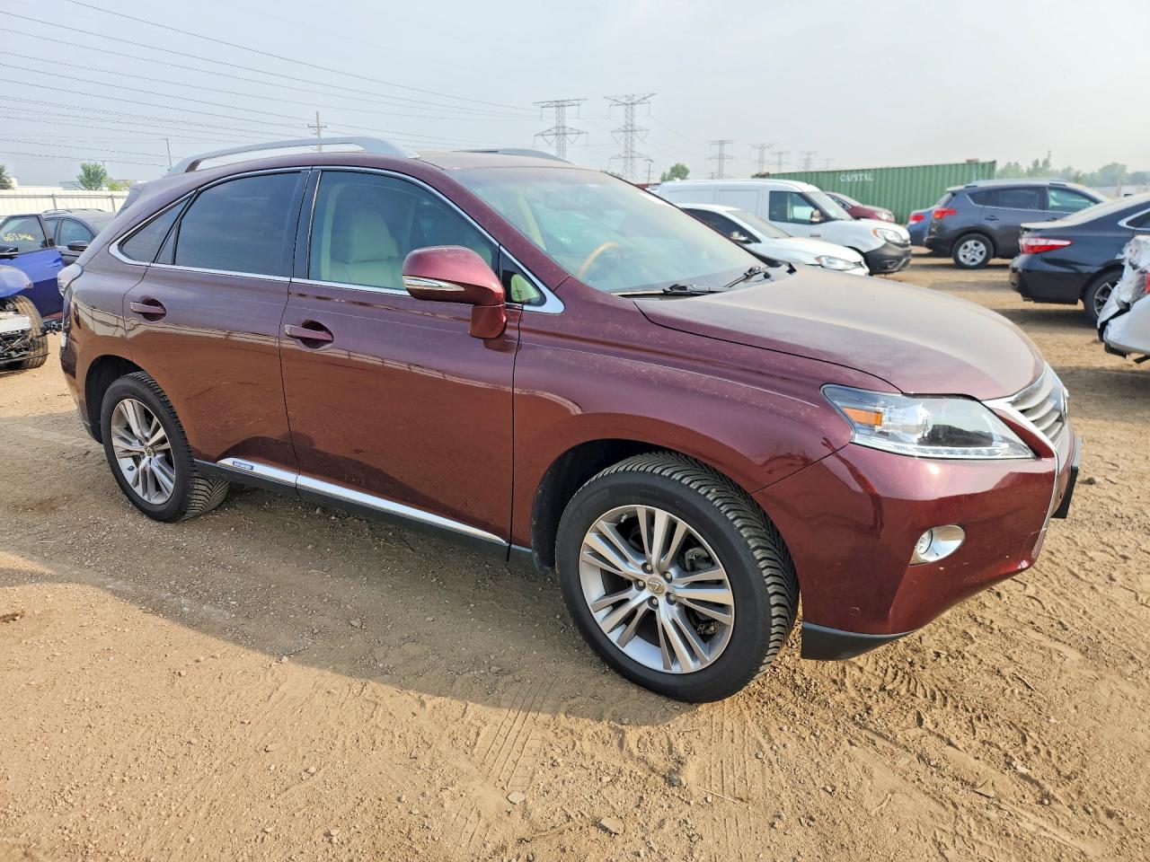 2015 Lexus Rx 450h Burgundy vin: 2T2BC1BA2FC008008