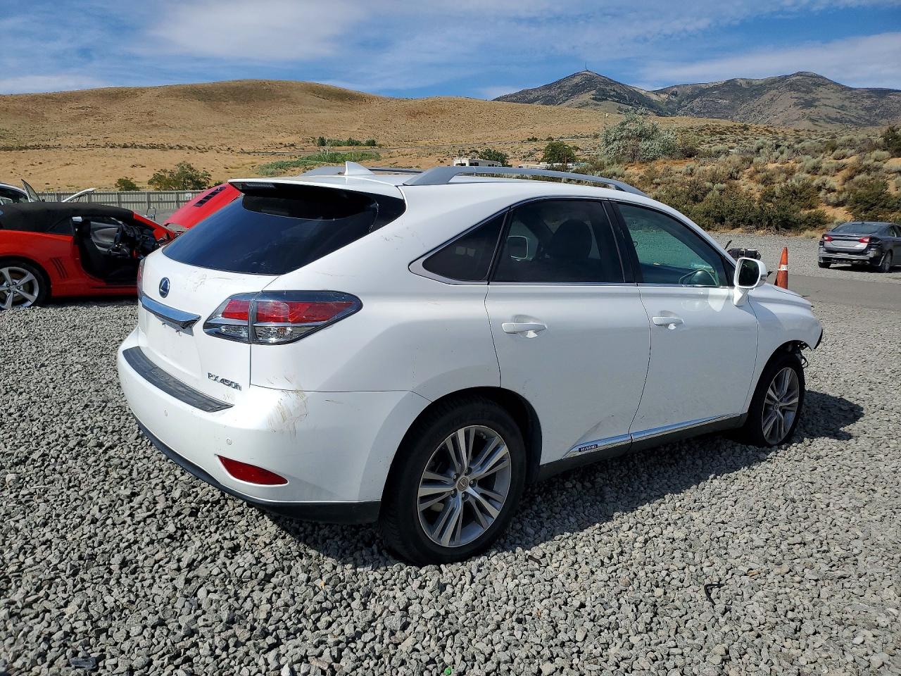 2015 Lexus Rx 450h White vin: 2T2BC1BA4FC005062
