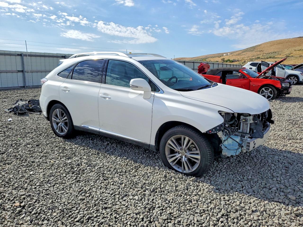 2015 Lexus Rx 450h White vin: 2T2BC1BA4FC005062