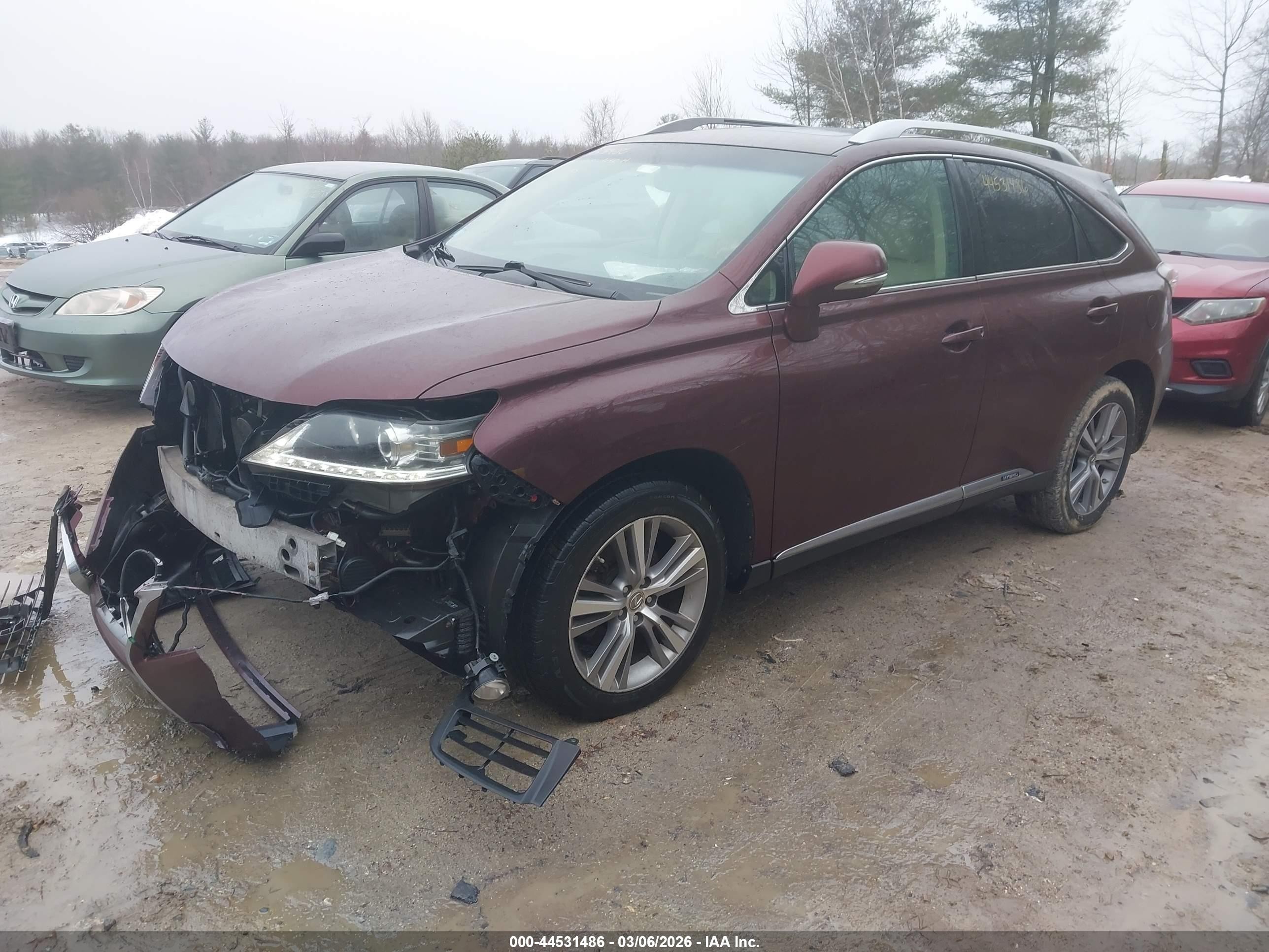 2015 Lexus Rx 450h   Фиолетовый vin: 2T2BC1BA4FC006244