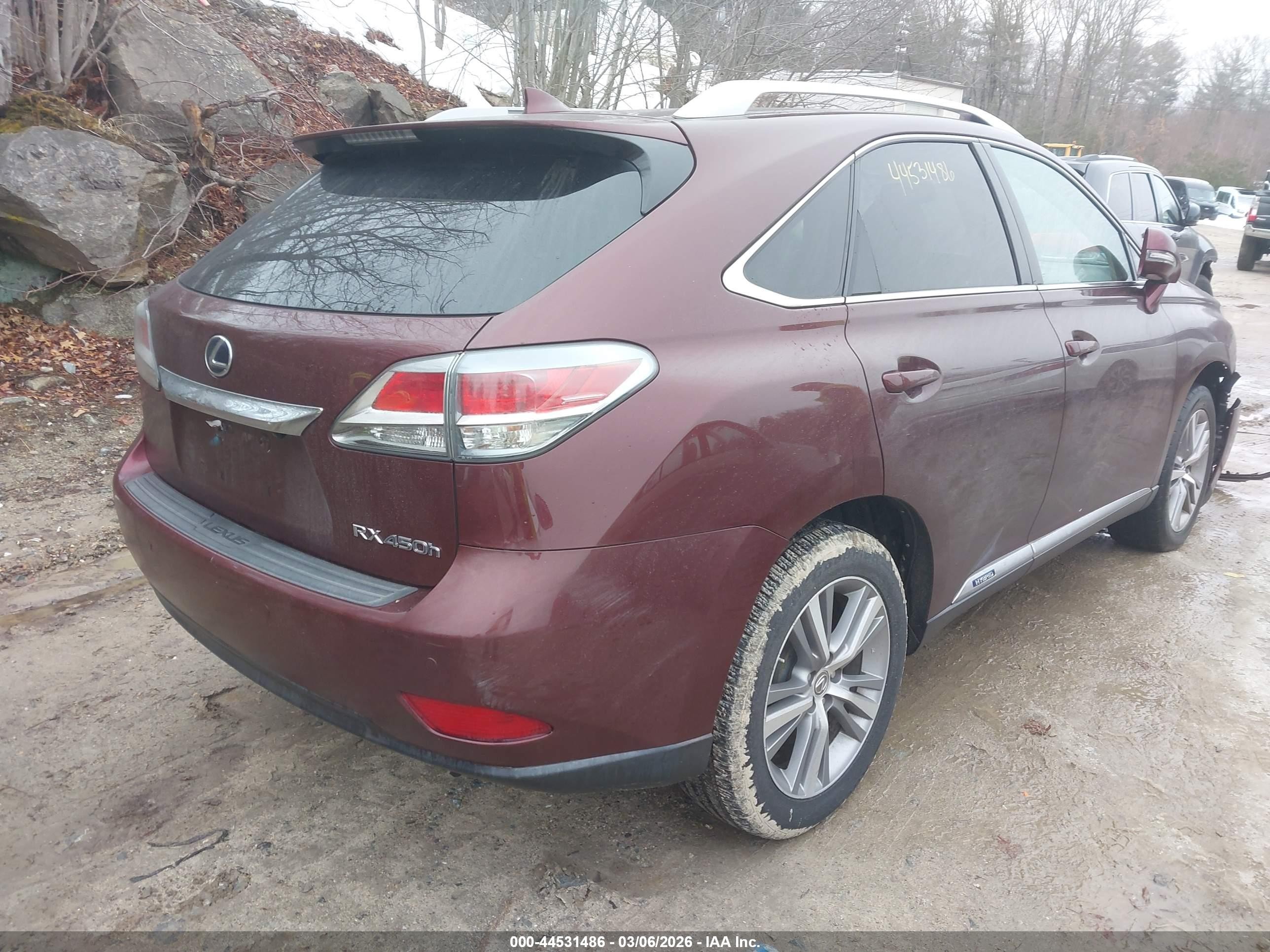 2015 Lexus Rx 450h   Фиолетовый vin: 2T2BC1BA4FC006244