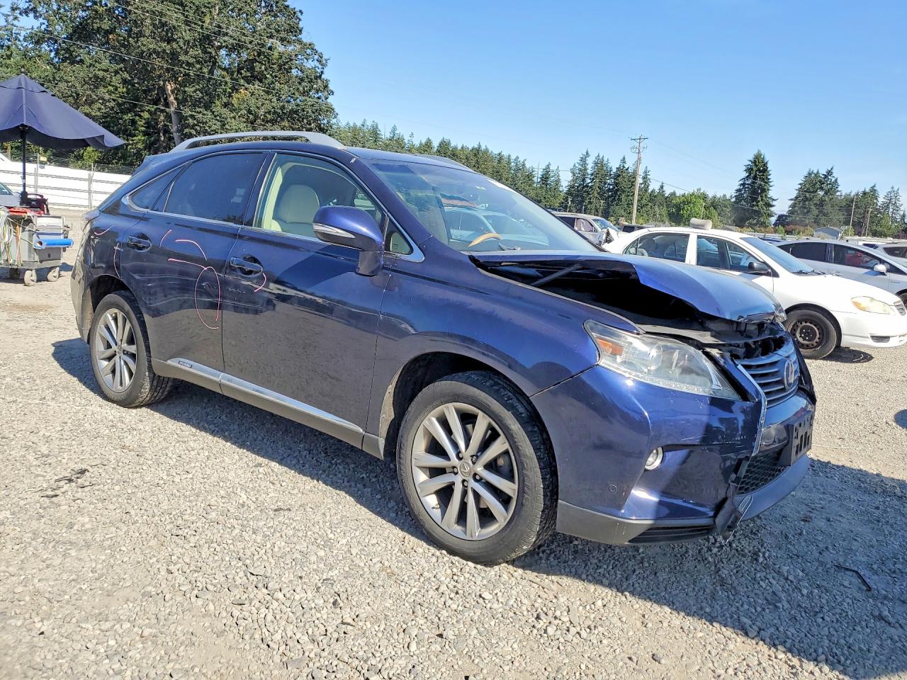 2015 Lexus Rx 450h Синий vin: 2T2BC1BA4FC009810