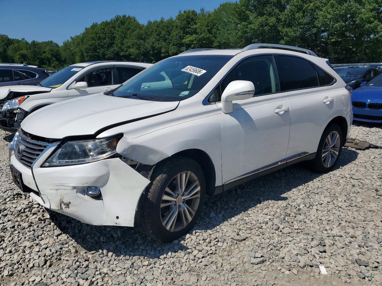 2015 Lexus Rx 450h White vin: 2T2BC1BA5FC004759