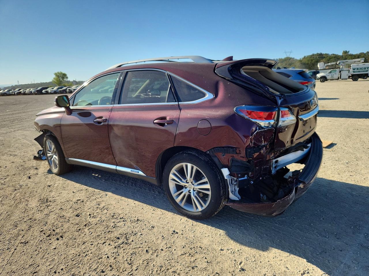 2015 Lexus Rx 450h Burgundy vin: 2T2BC1BA7FC007811