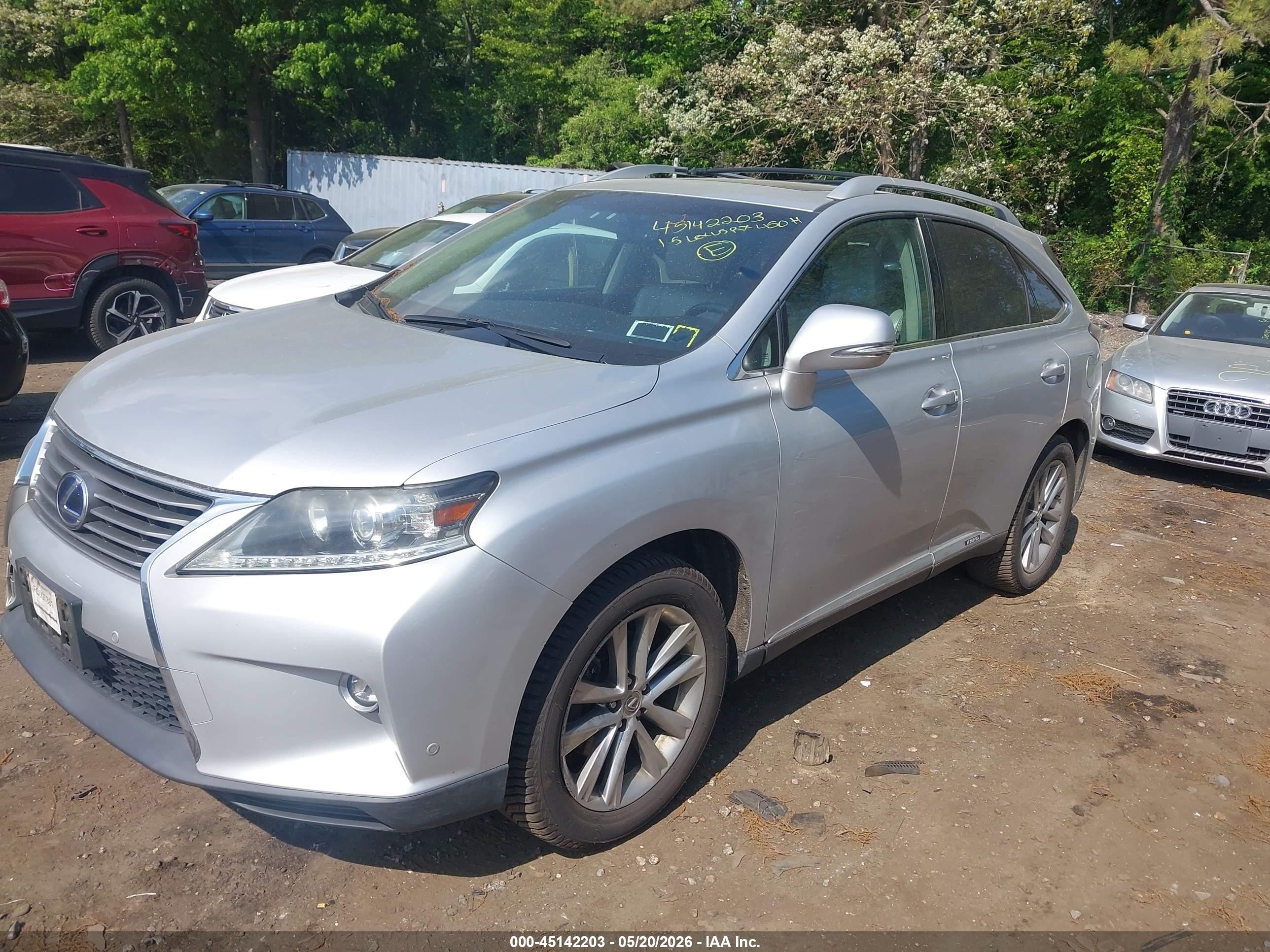 2015 Lexus Rx 450h   Silver vin: 2T2BC1BA8FC007381