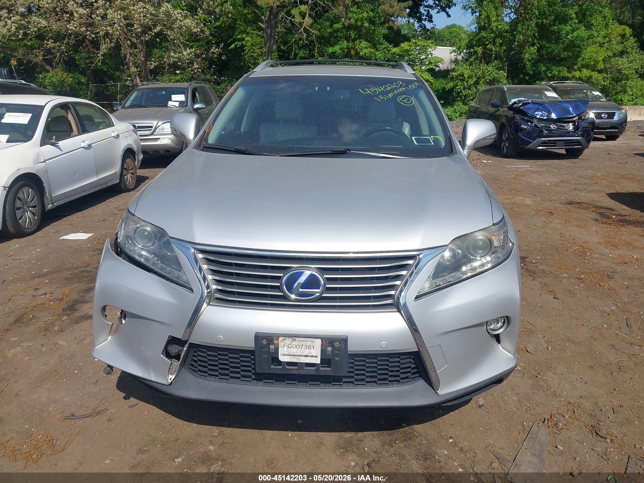 2015 Lexus Rx 450h   Silver vin: 2T2BC1BA8FC007381