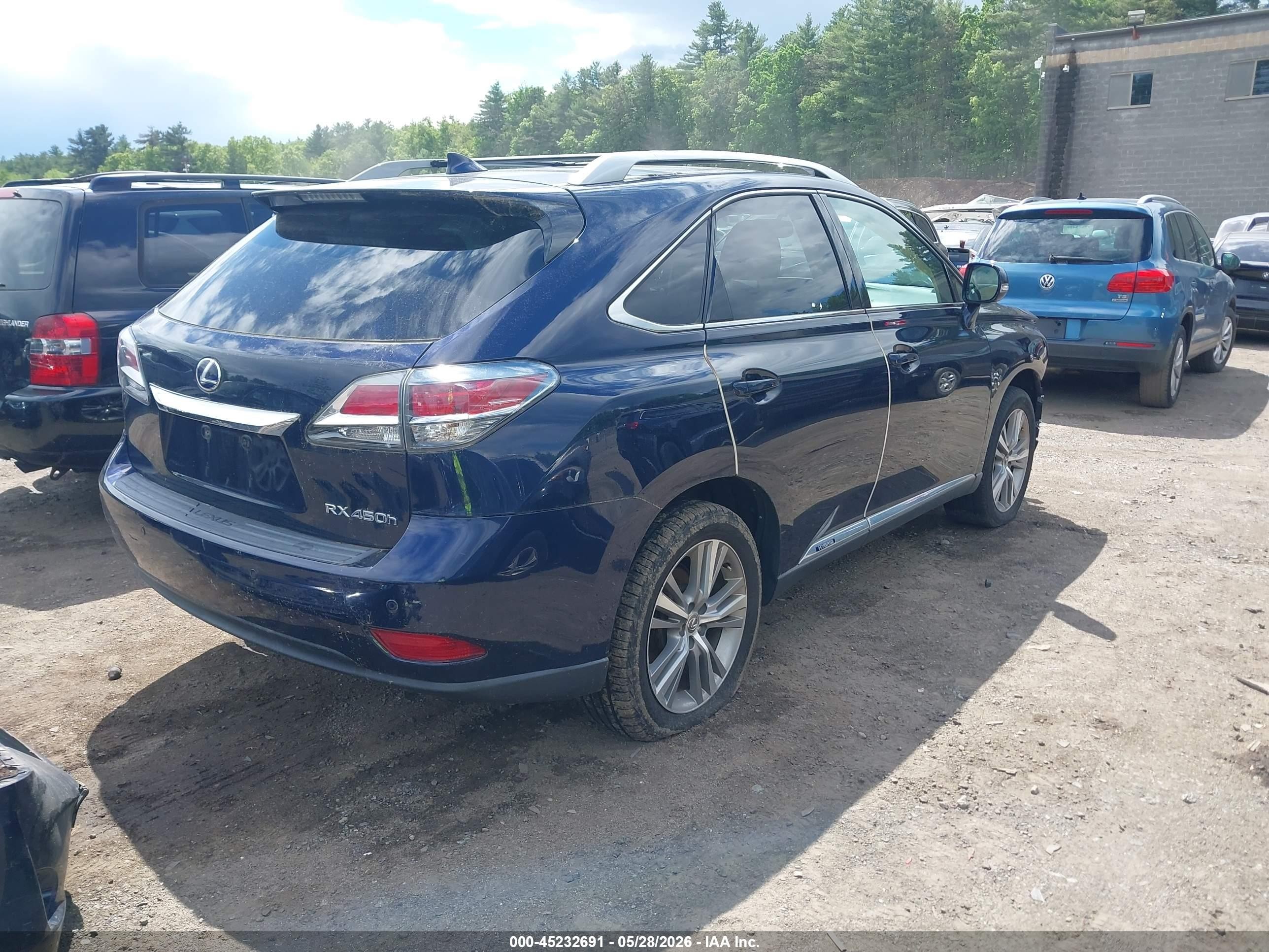 2015 Lexus Rx 450h   Blue vin: 2T2BC1BA9FC003193