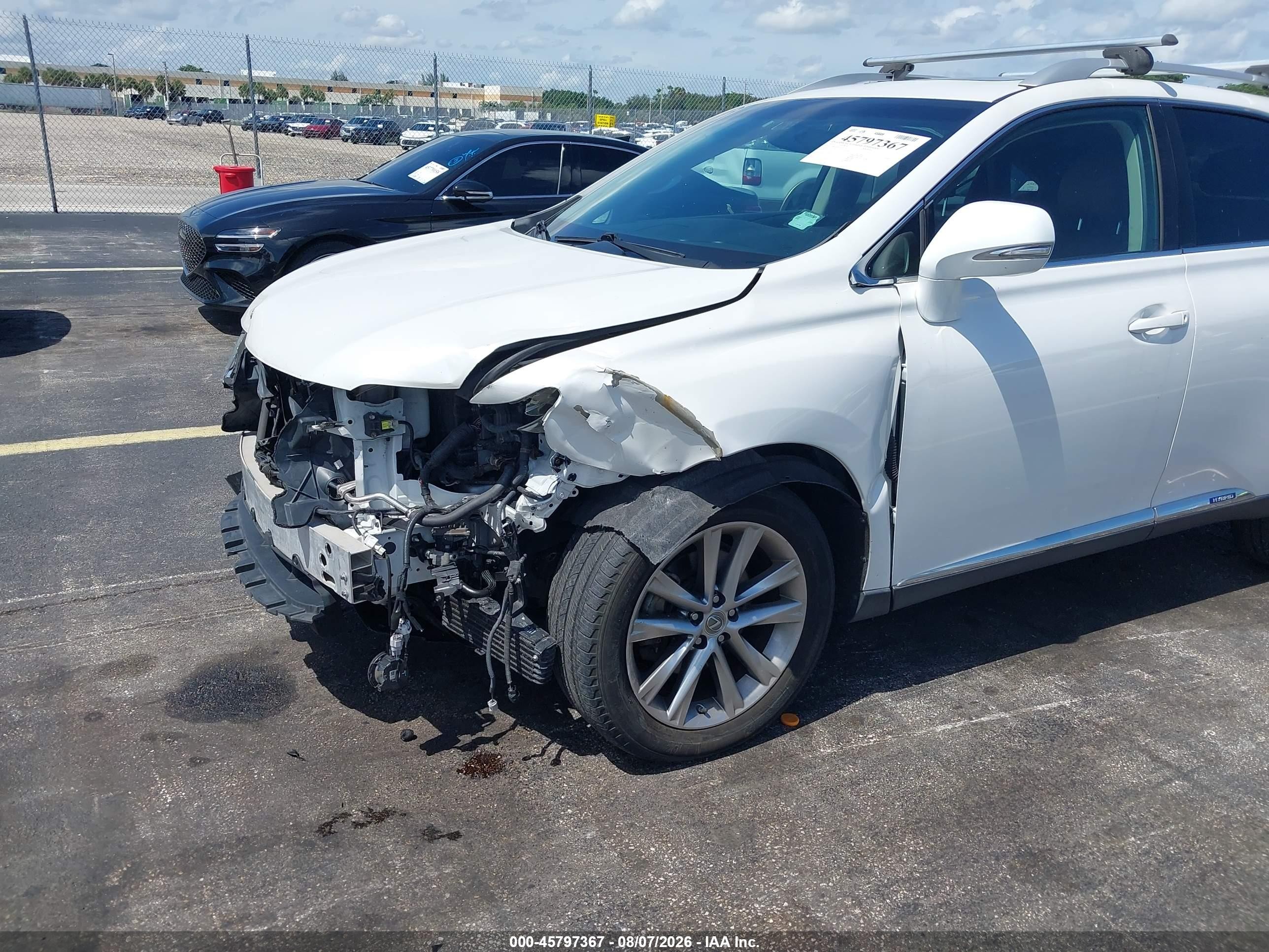 2015 Lexus Rx 450h   White vin: 2T2BC1BAXFC007236