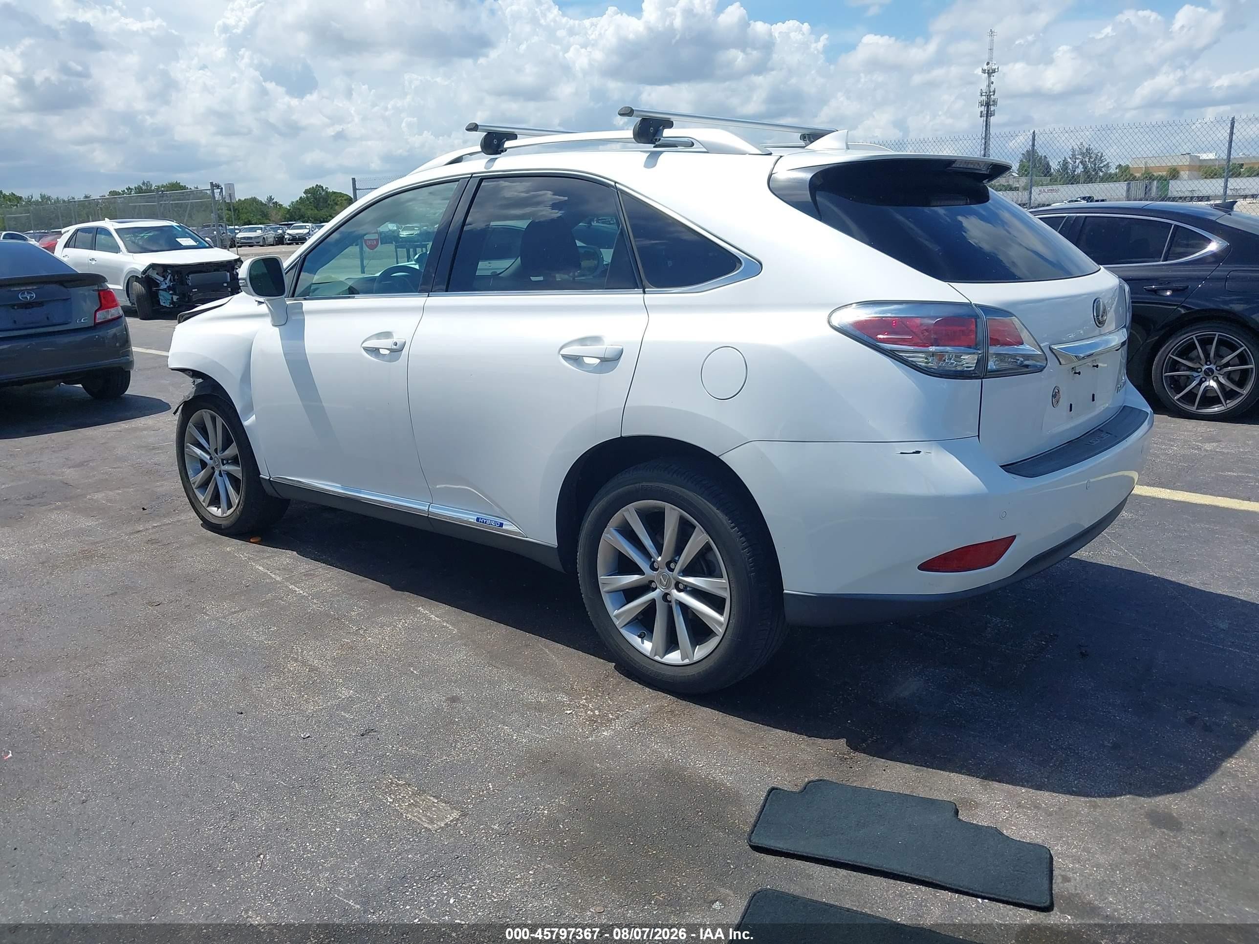 2015 Lexus Rx 450h   White vin: 2T2BC1BAXFC007236