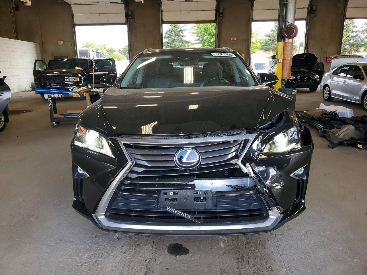 2019 Lexus Rx 450h Base Черный vin: 2T2BGMCA1KC033285