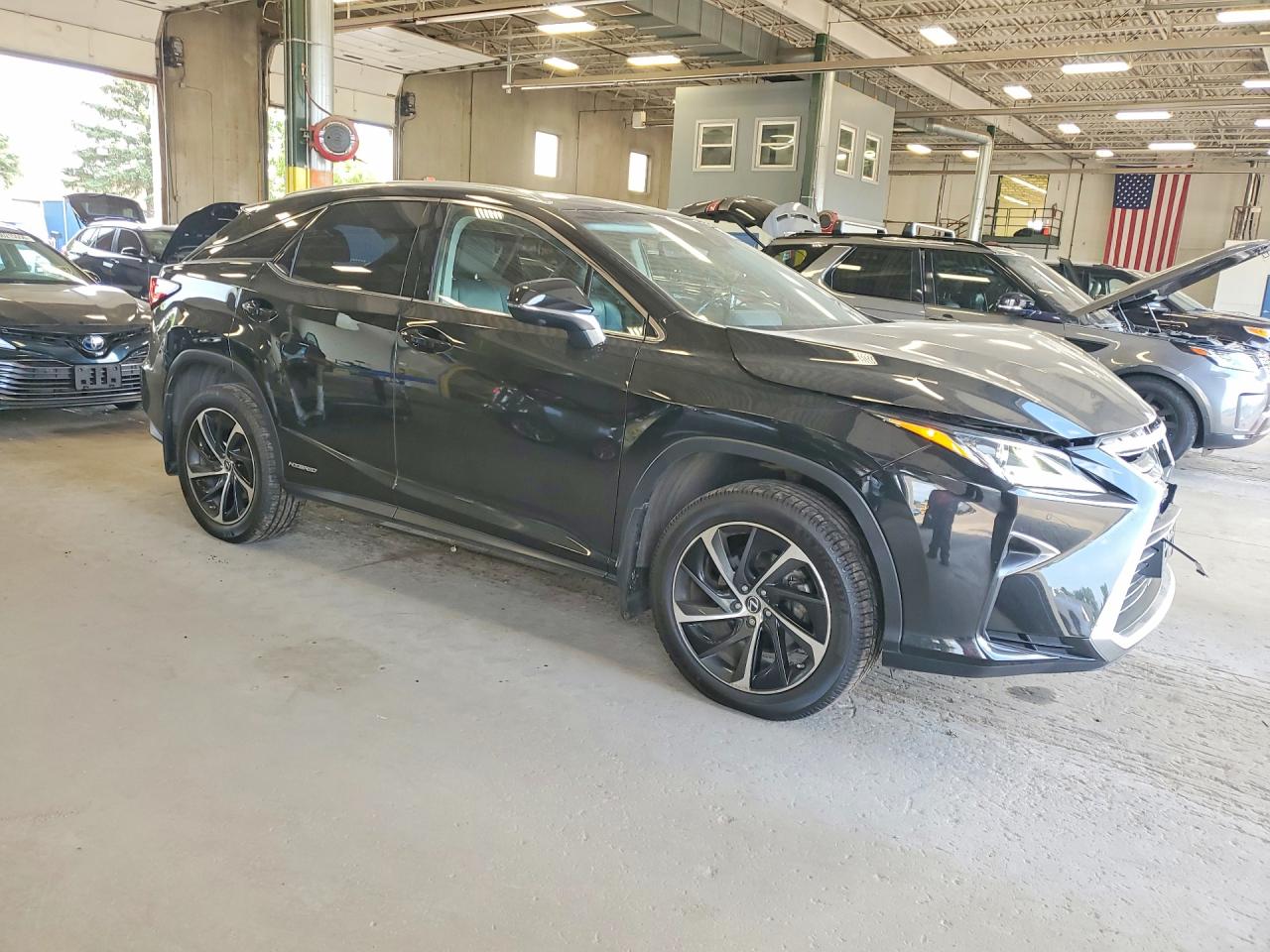 2019 Lexus Rx 450h Base Черный vin: 2T2BGMCA1KC033285