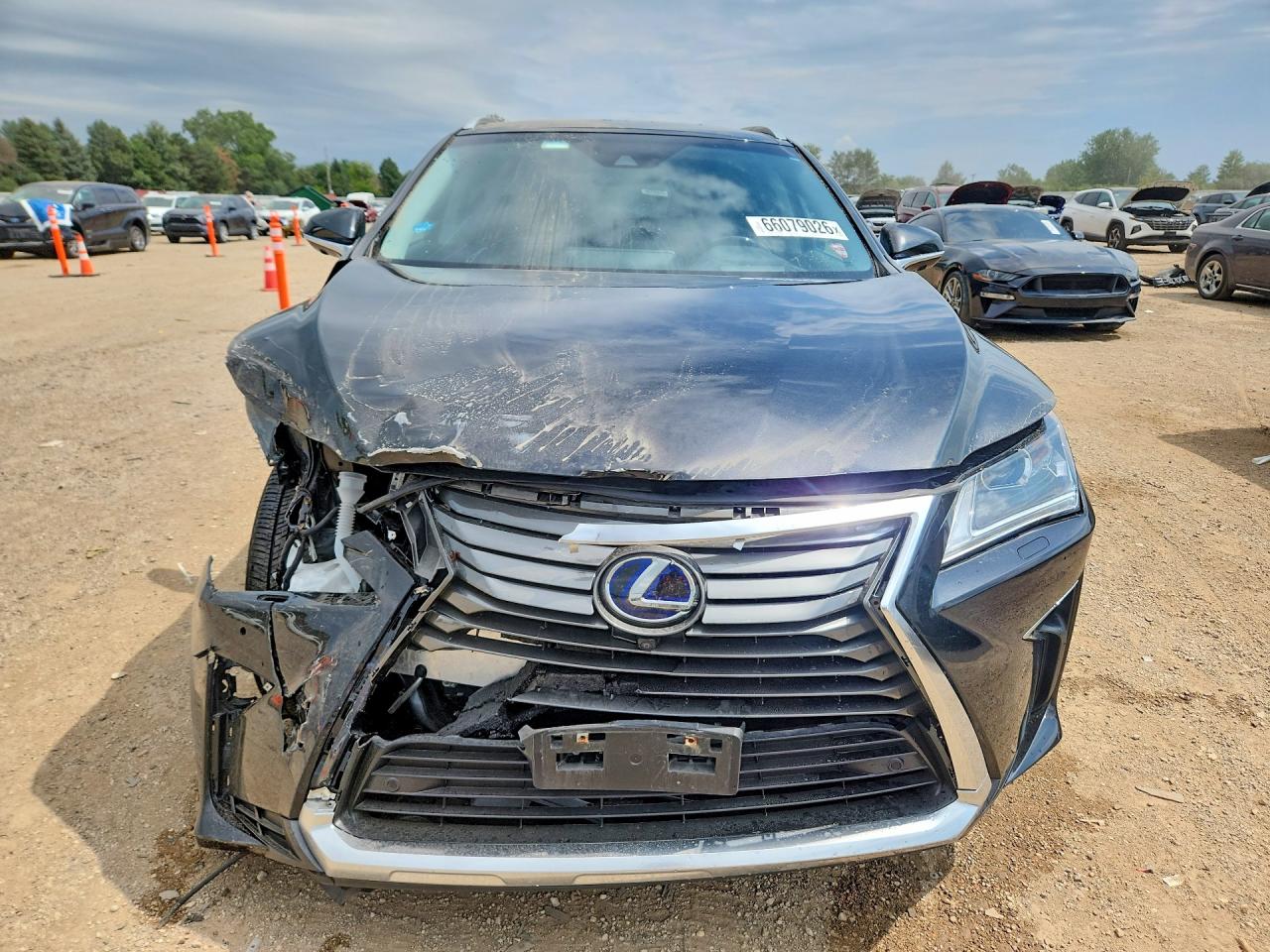 2018 Lexus Rx 450h Base Black vin: 2T2BGMCA5JC027584