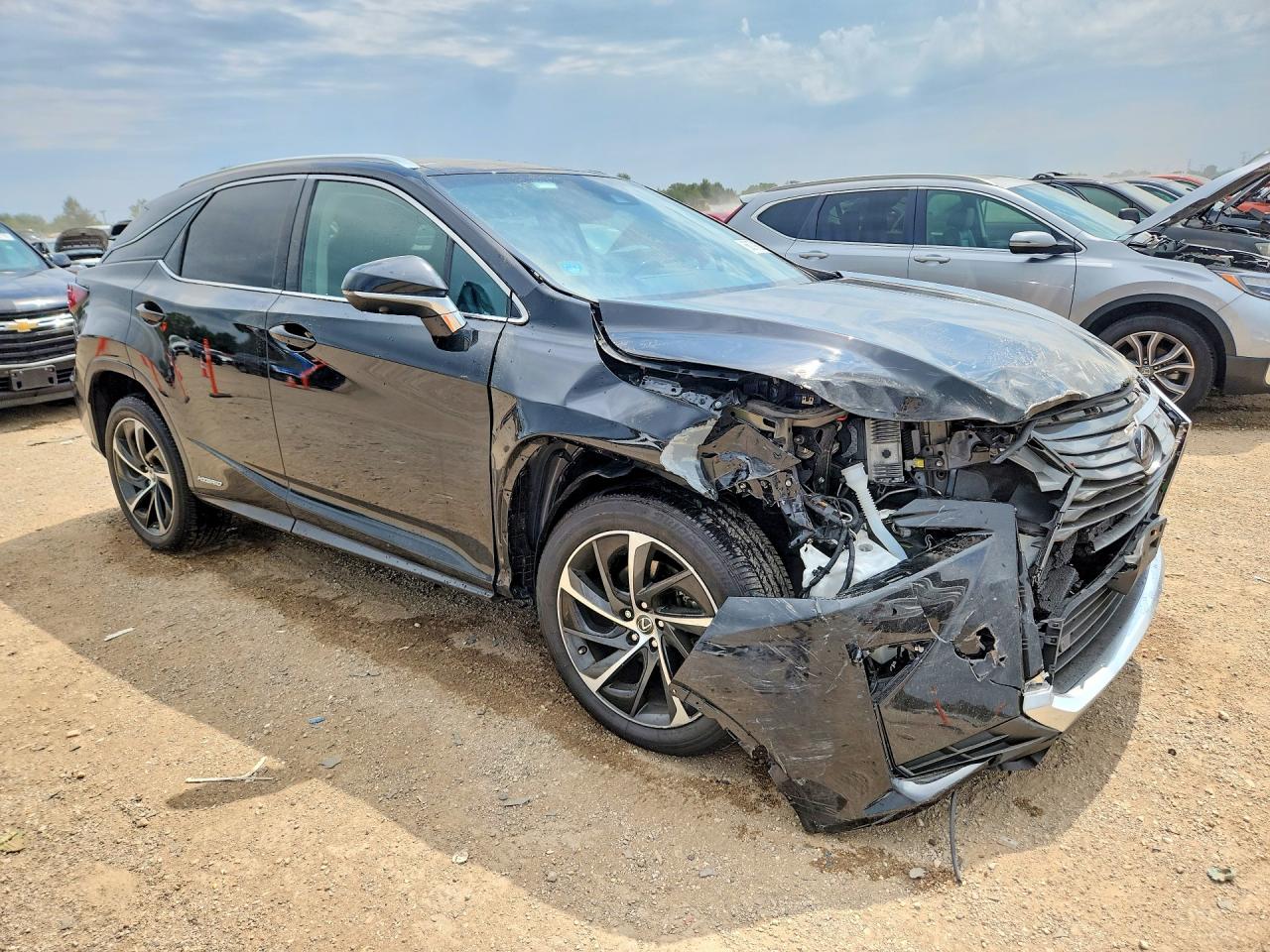 2018 Lexus Rx 450h Base Black vin: 2T2BGMCA5JC027584