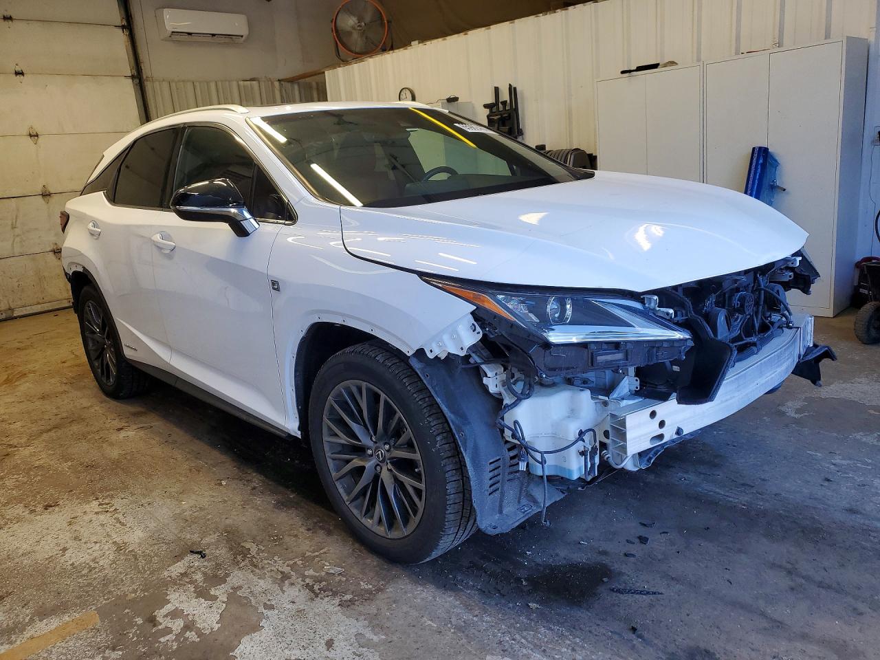 2019 Lexus Rx 450h F Sport White vin: 2T2BGMCA5KC041924