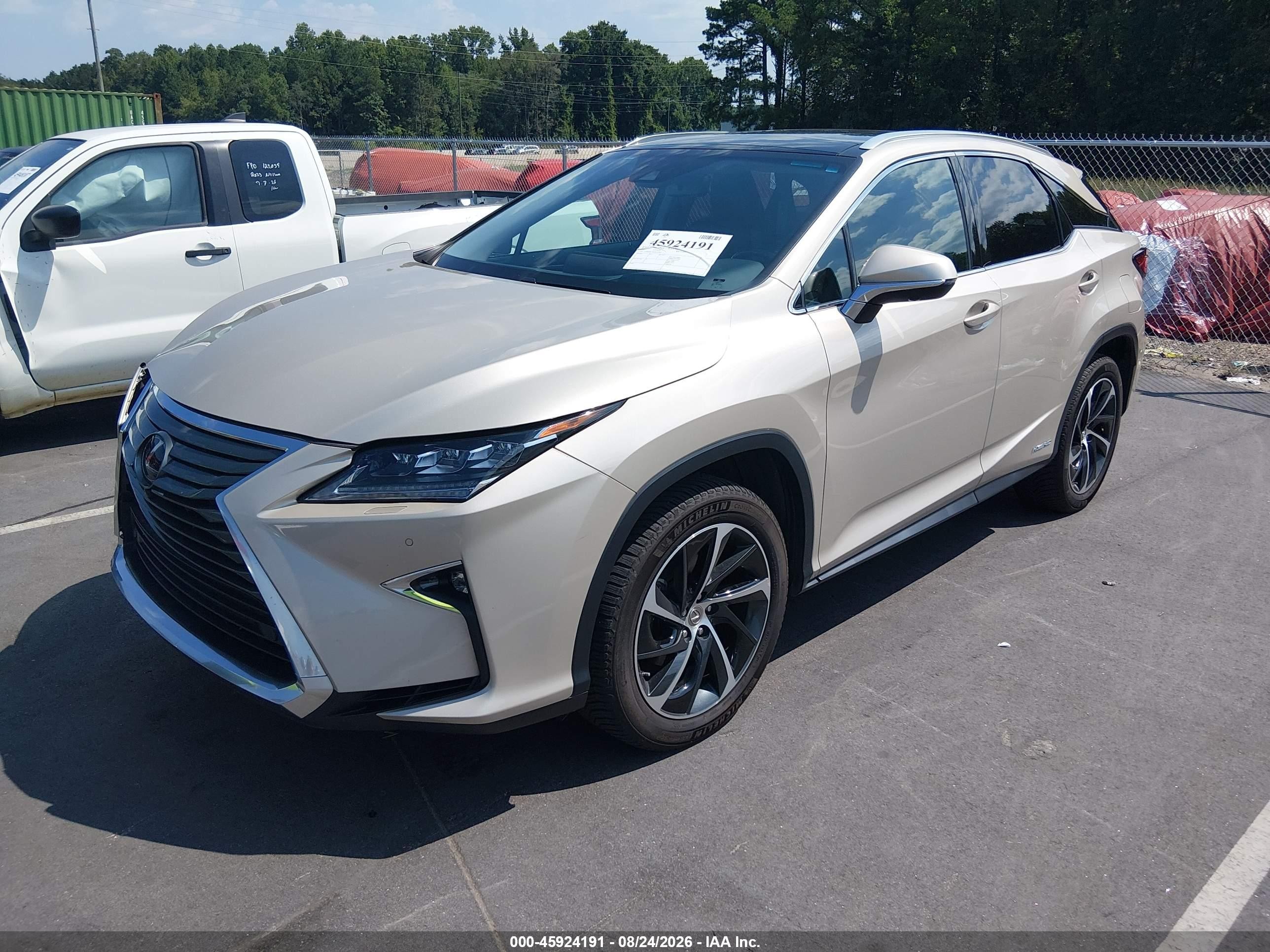 2017 Lexus Rx 450h Beige vin: 2T2BGMCA6HC014501