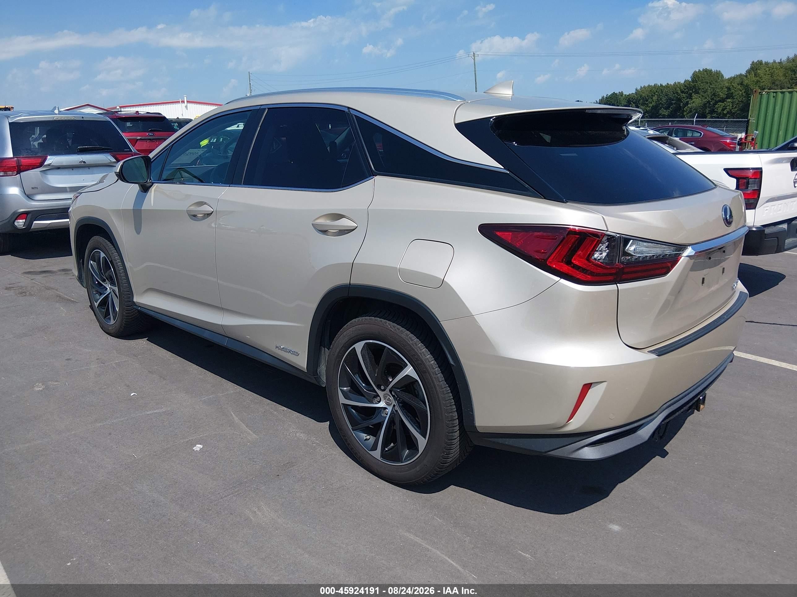 2017 Lexus Rx 450h Beige vin: 2T2BGMCA6HC014501