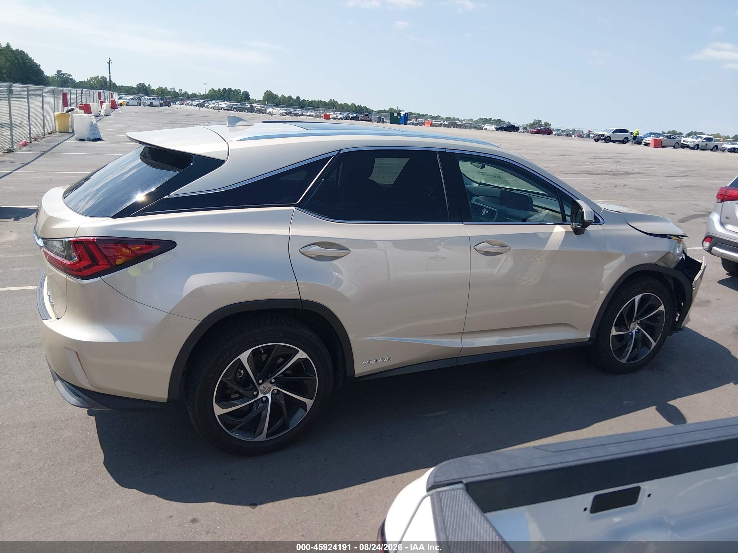 2017 Lexus Rx 450h Beige vin: 2T2BGMCA6HC014501