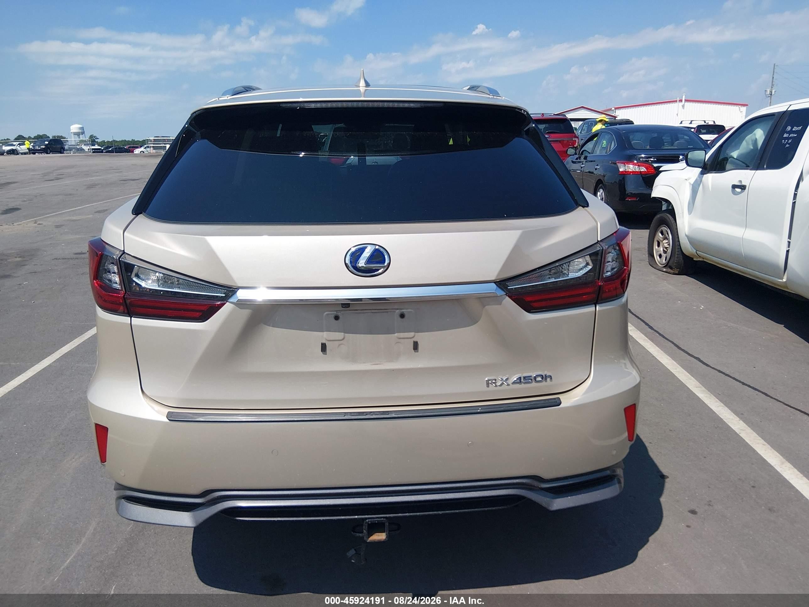2017 Lexus Rx 450h Beige vin: 2T2BGMCA6HC014501