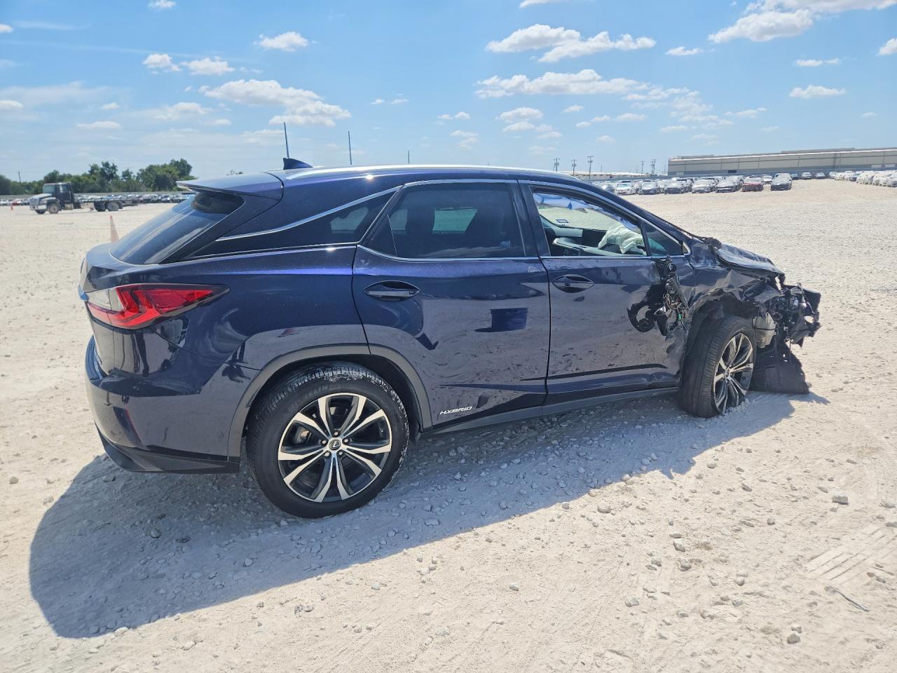 2019 Lexus Rx 450h Base Blue vin: 2T2BGMCA8KC042064