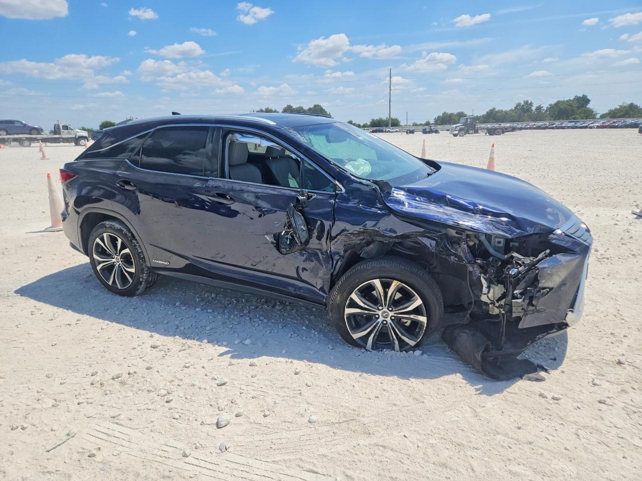2019 Lexus Rx 450h Base Blue vin: 2T2BGMCA8KC042064