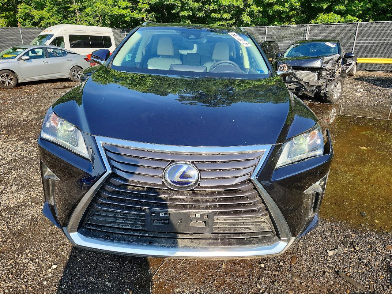 2019 Lexus Rx 450h Base Blue vin: 2T2BGMCA9KC038055
