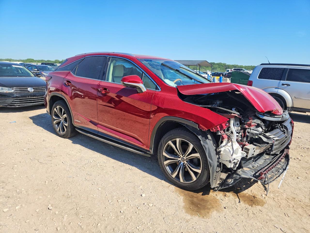 2019 Lexus Rx 450h Red vin: 2T2BGMCAXKC043166