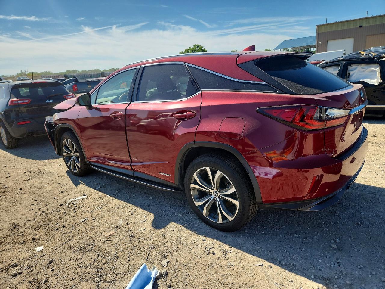 2019 Lexus Rx 450h Red vin: 2T2BGMCAXKC043166