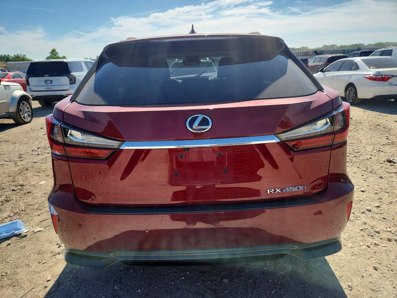 2019 Lexus Rx 450h Red vin: 2T2BGMCAXKC043166