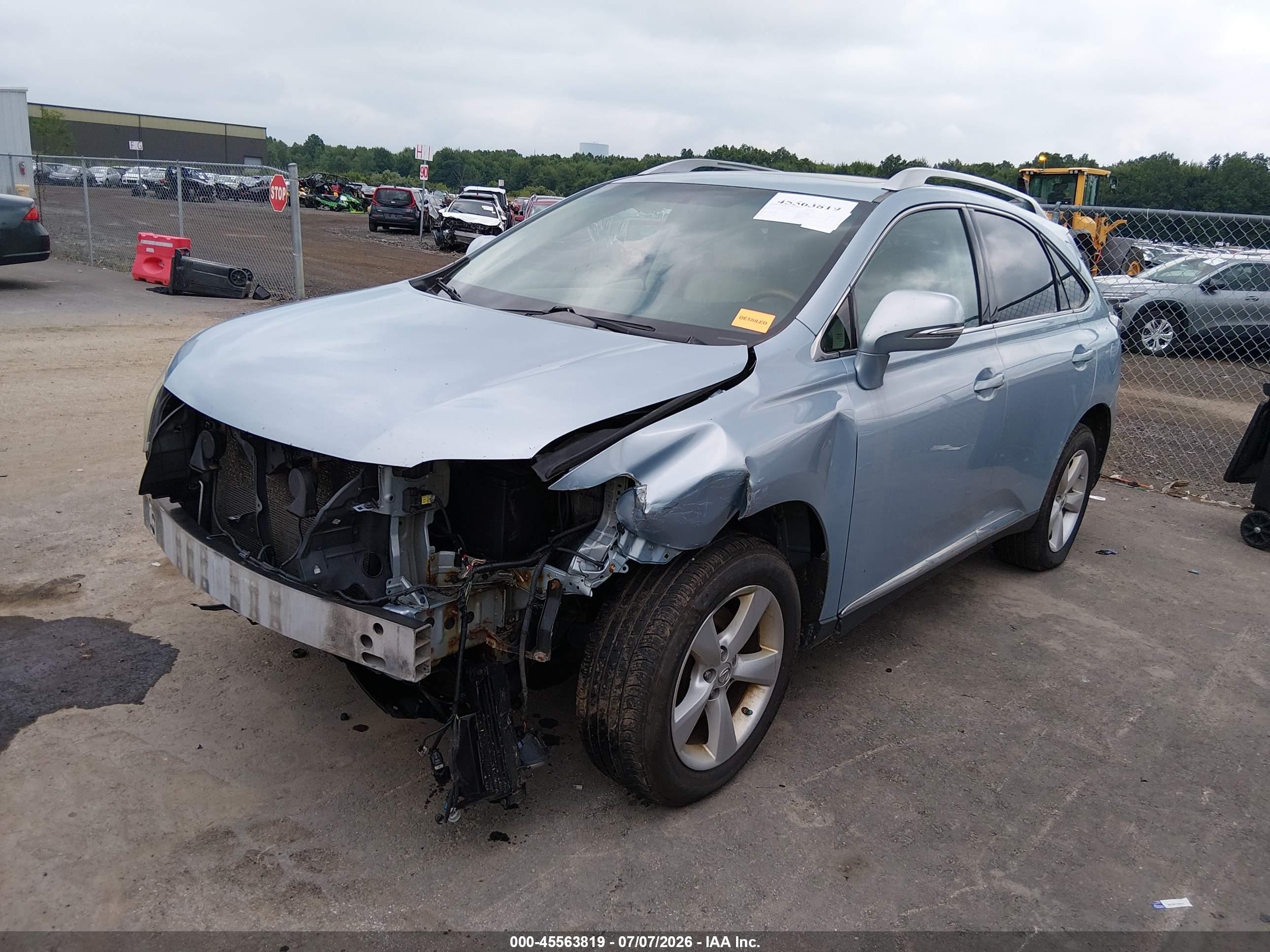 2010 Lexus Rx 350   Blue vin: 2T2BK1BA0AC001926