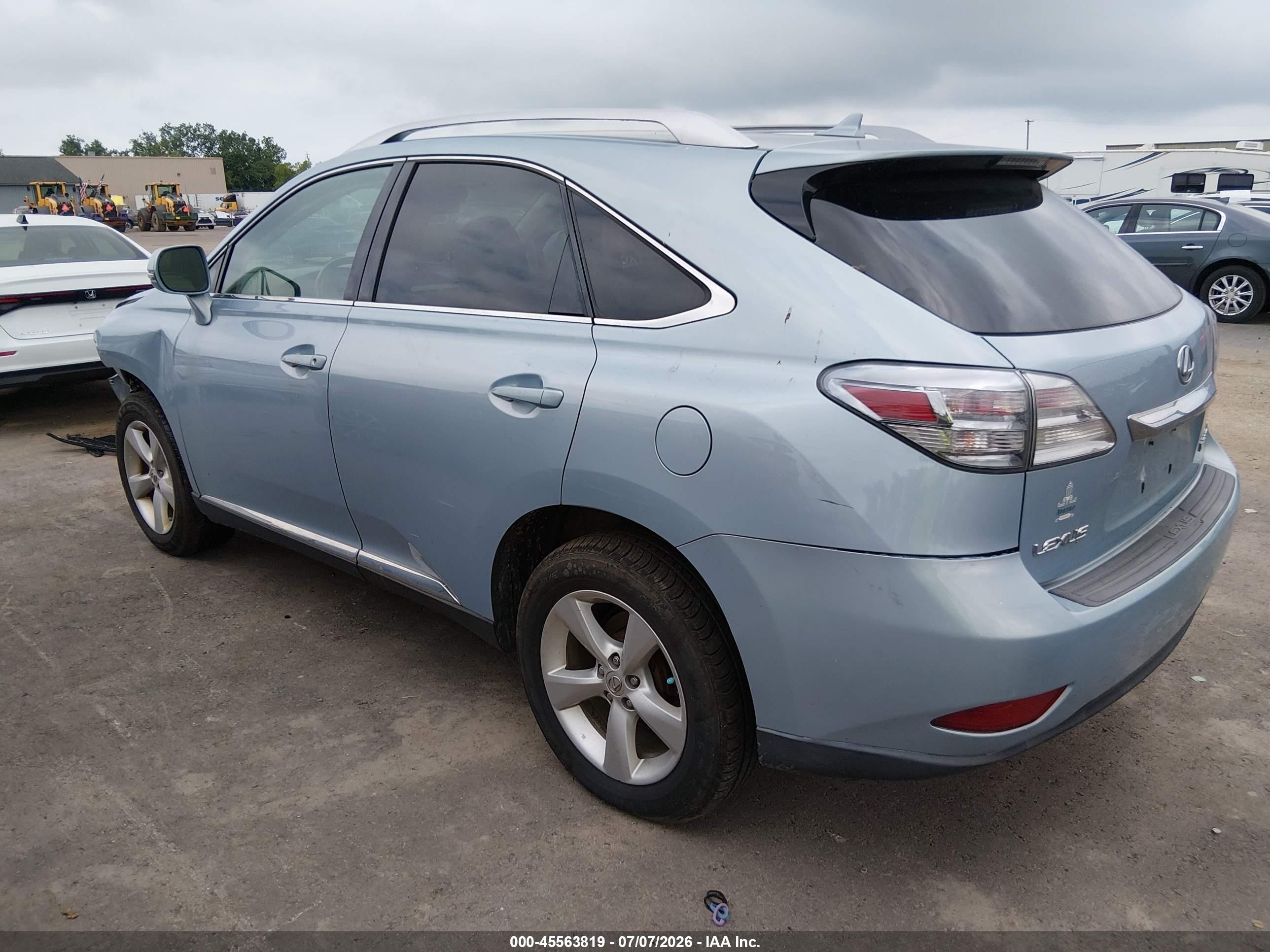 2010 Lexus Rx 350   Blue vin: 2T2BK1BA0AC001926