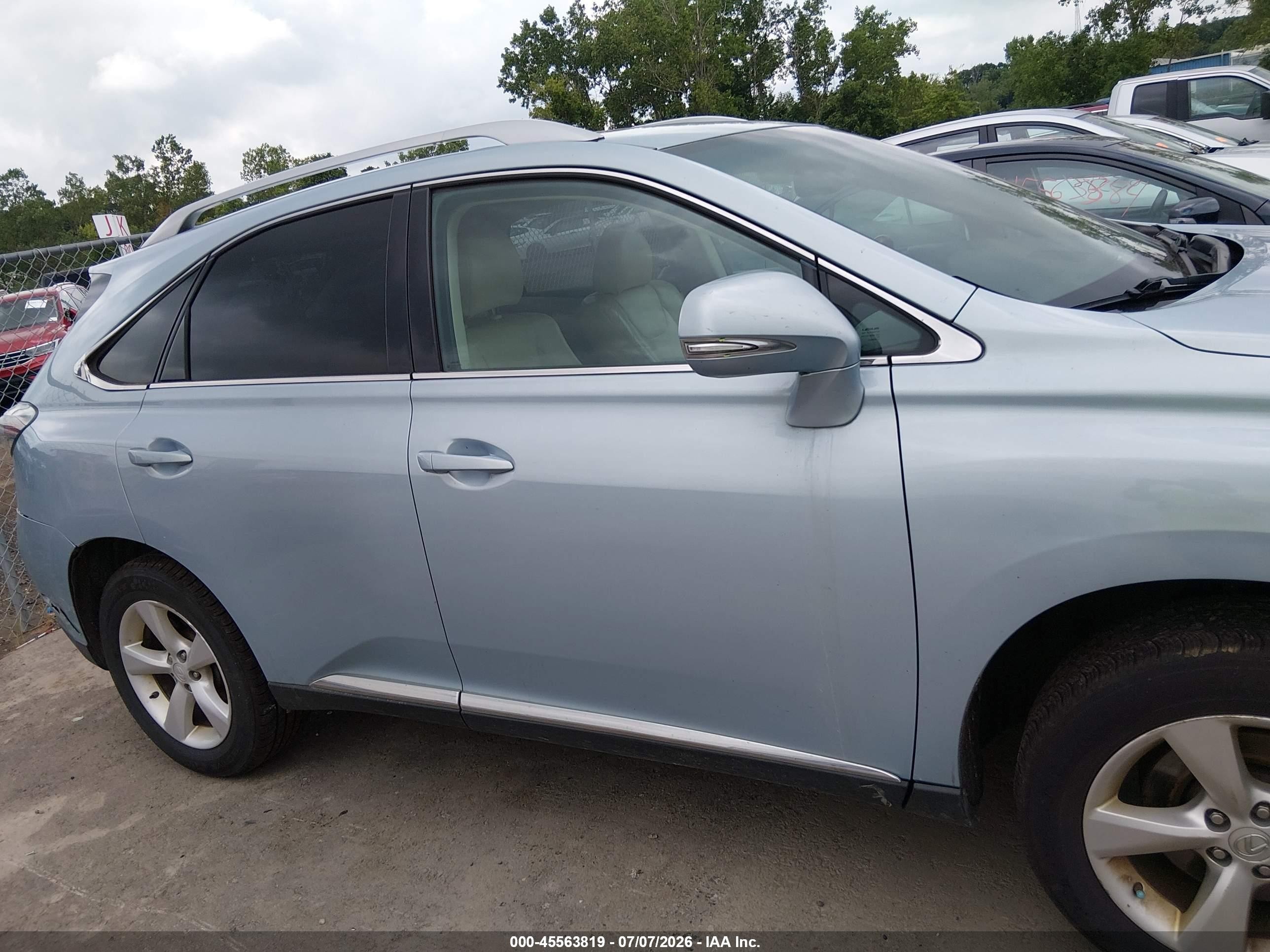 2010 Lexus Rx 350   Blue vin: 2T2BK1BA0AC001926