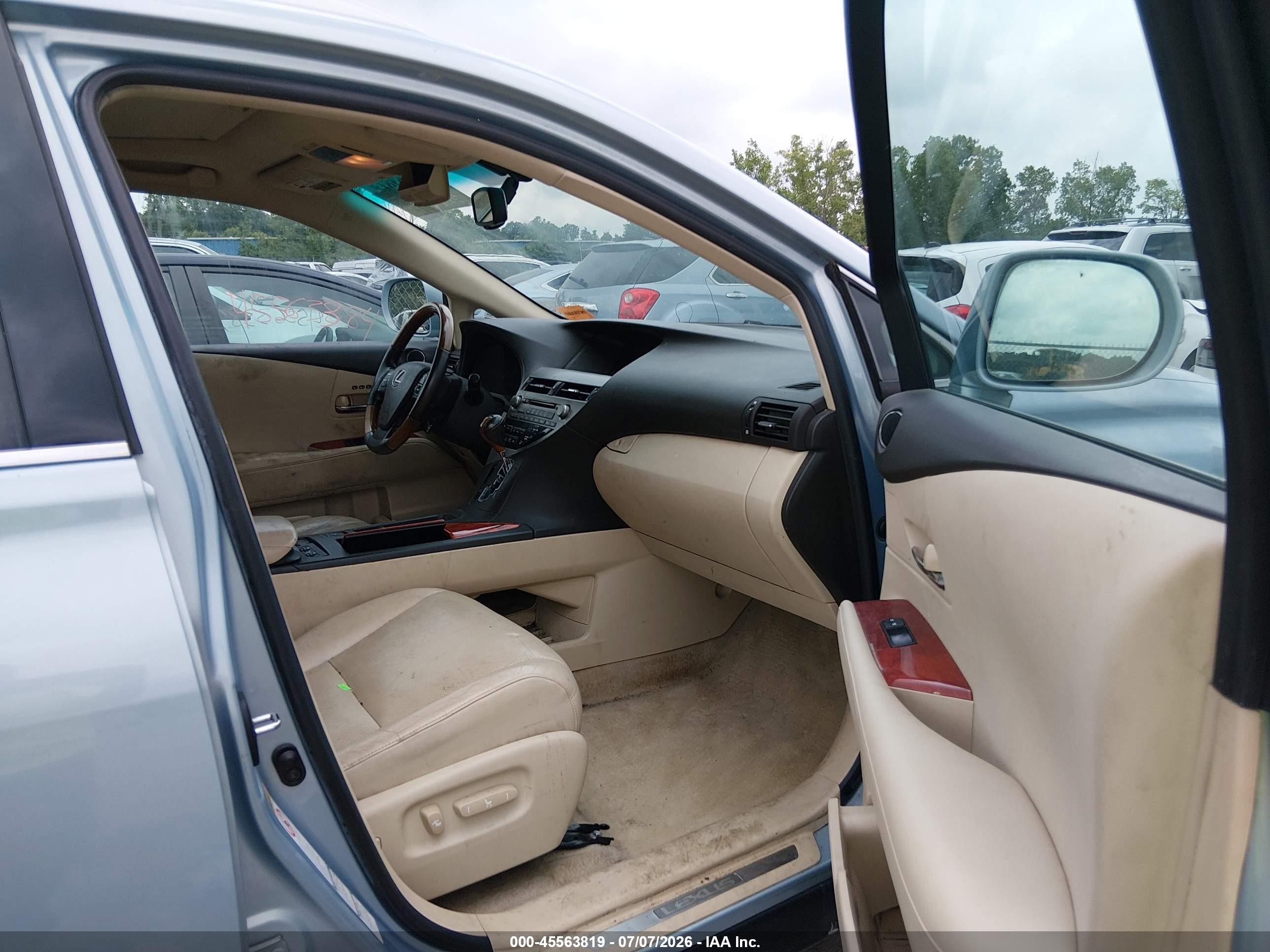 2010 Lexus Rx 350   Blue vin: 2T2BK1BA0AC001926