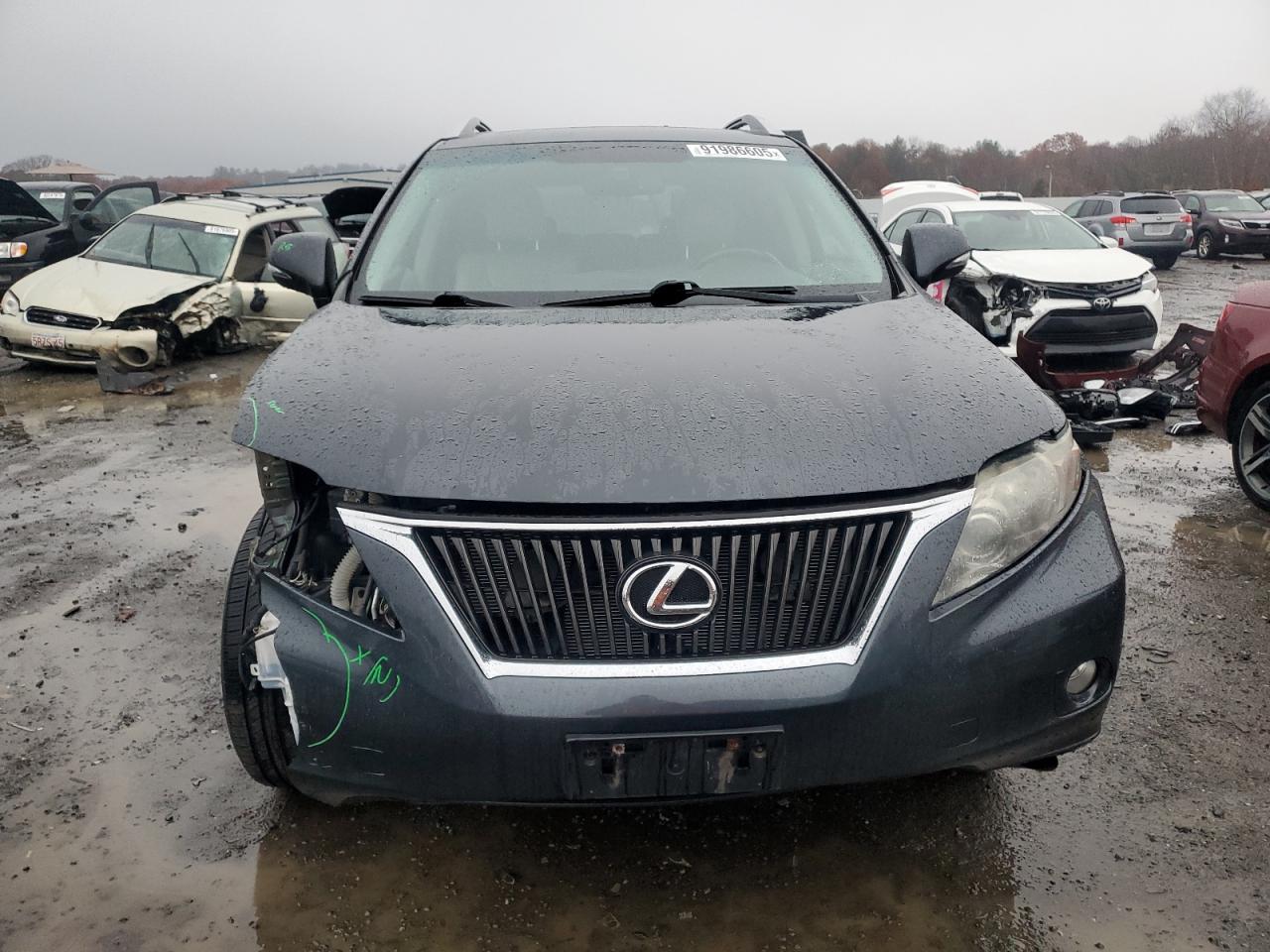 2010 Lexus Rx 350 Серый vin: 2T2BK1BA0AC003711
