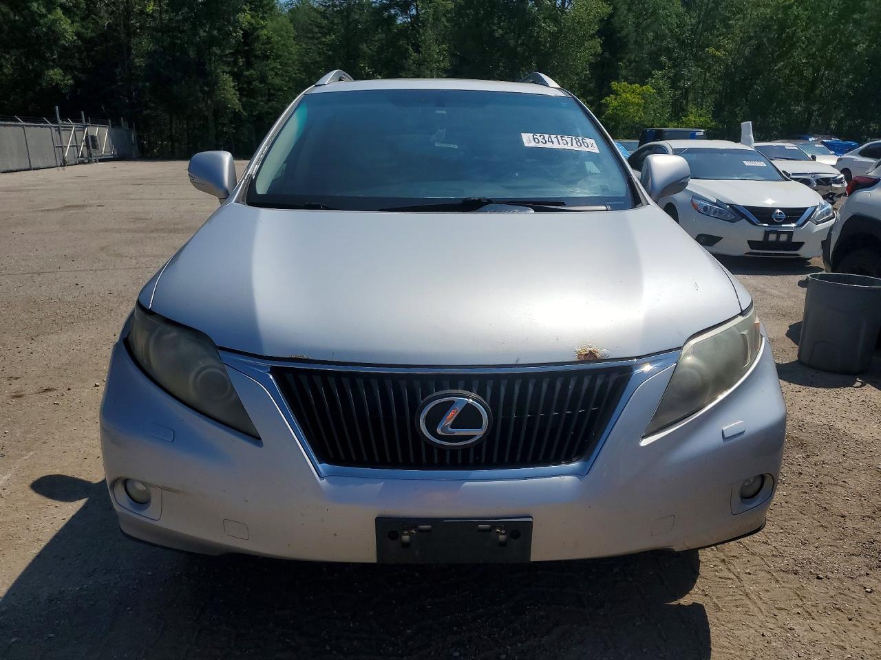 2010 Lexus Rx 350 Silver vin: 2T2BK1BA0AC004227