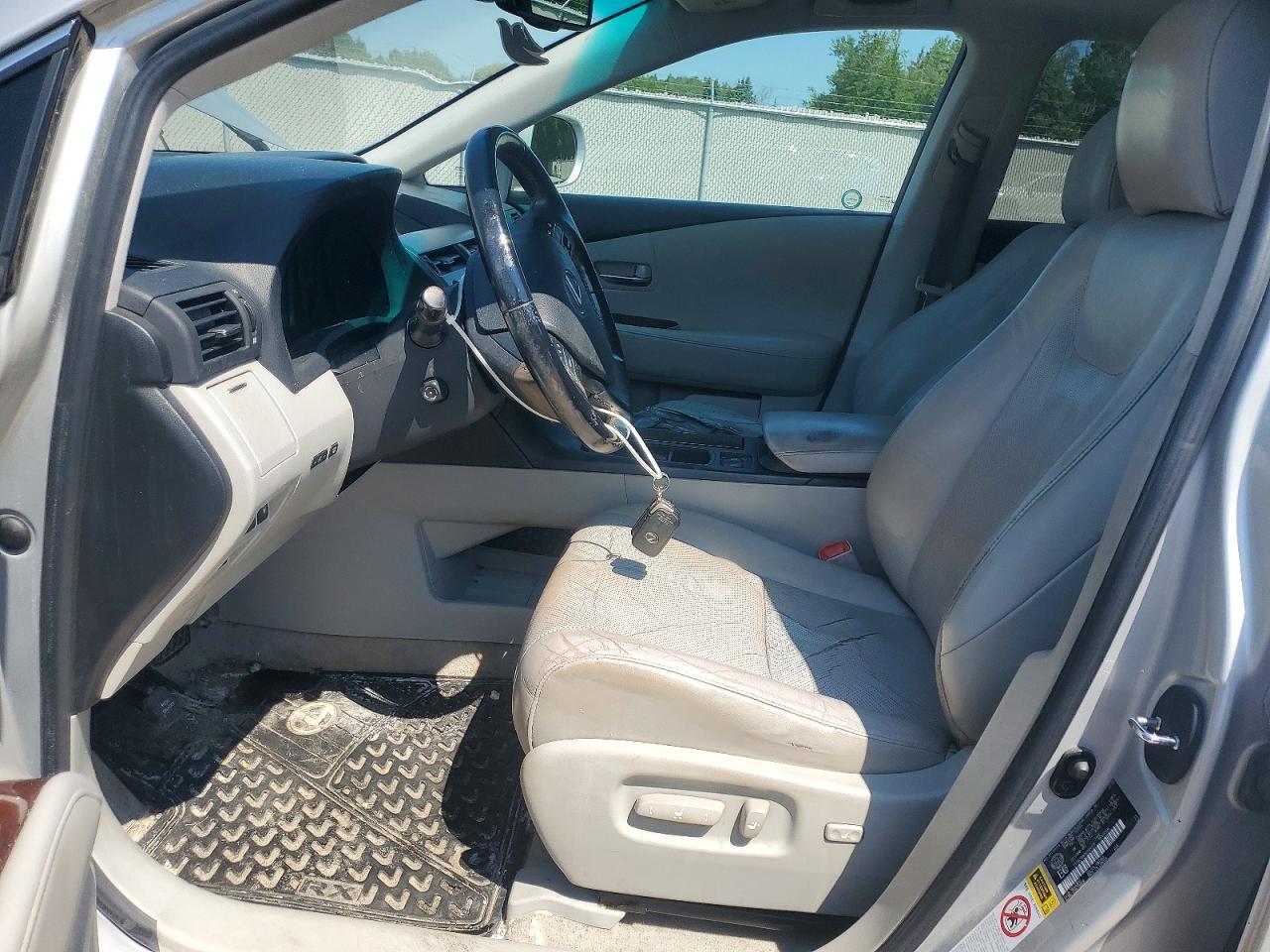 2010 Lexus Rx 350 Silver vin: 2T2BK1BA0AC004227
