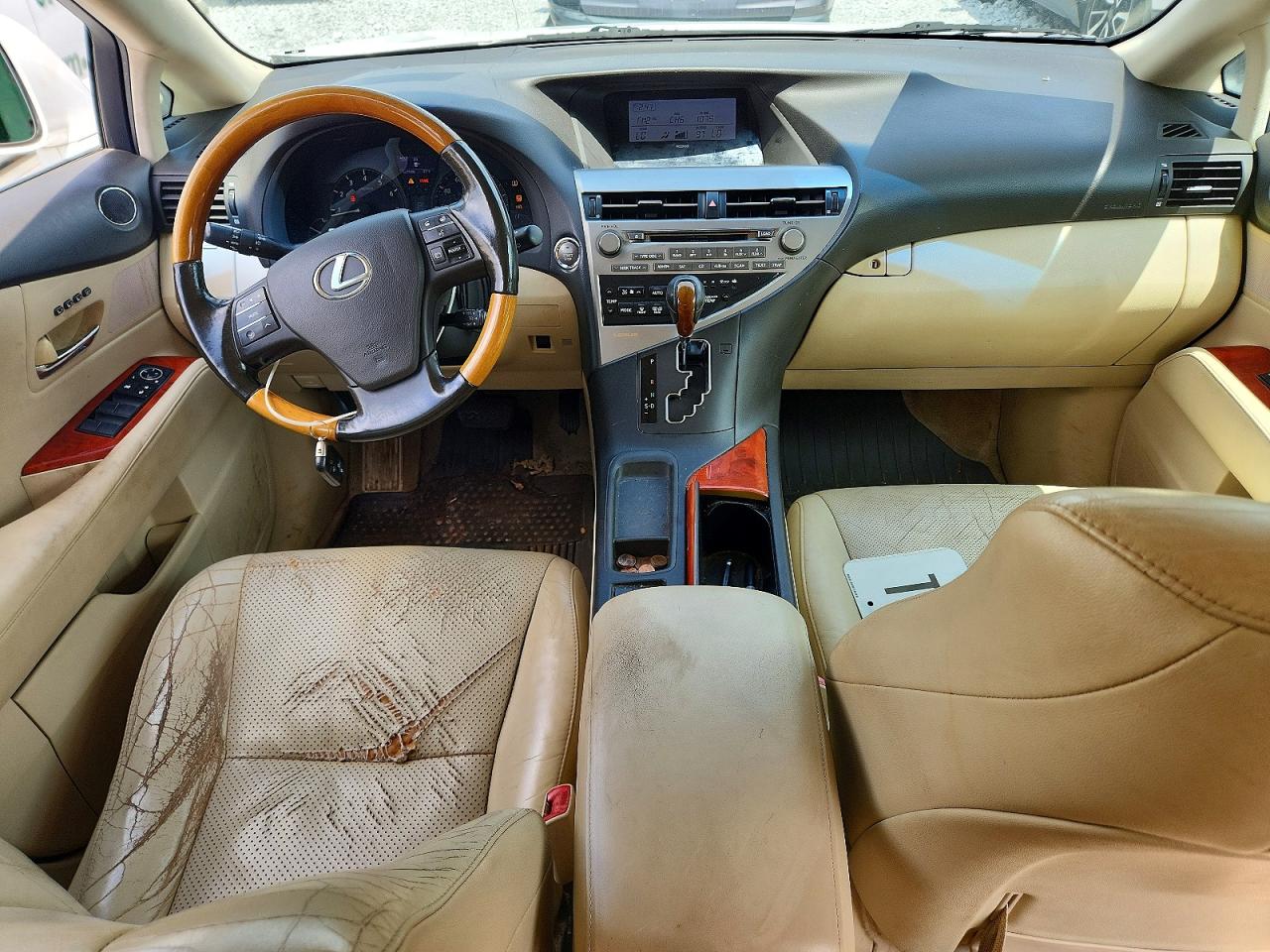 2010 Lexus Rx 350 Белый vin: 2T2BK1BA0AC009850