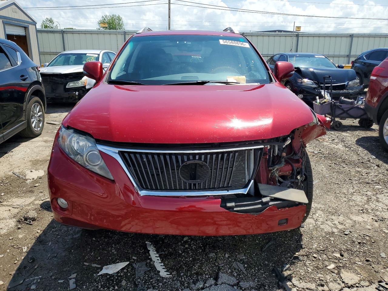2010 Lexus Rx 350 Red vin: 2T2BK1BA0AC012120