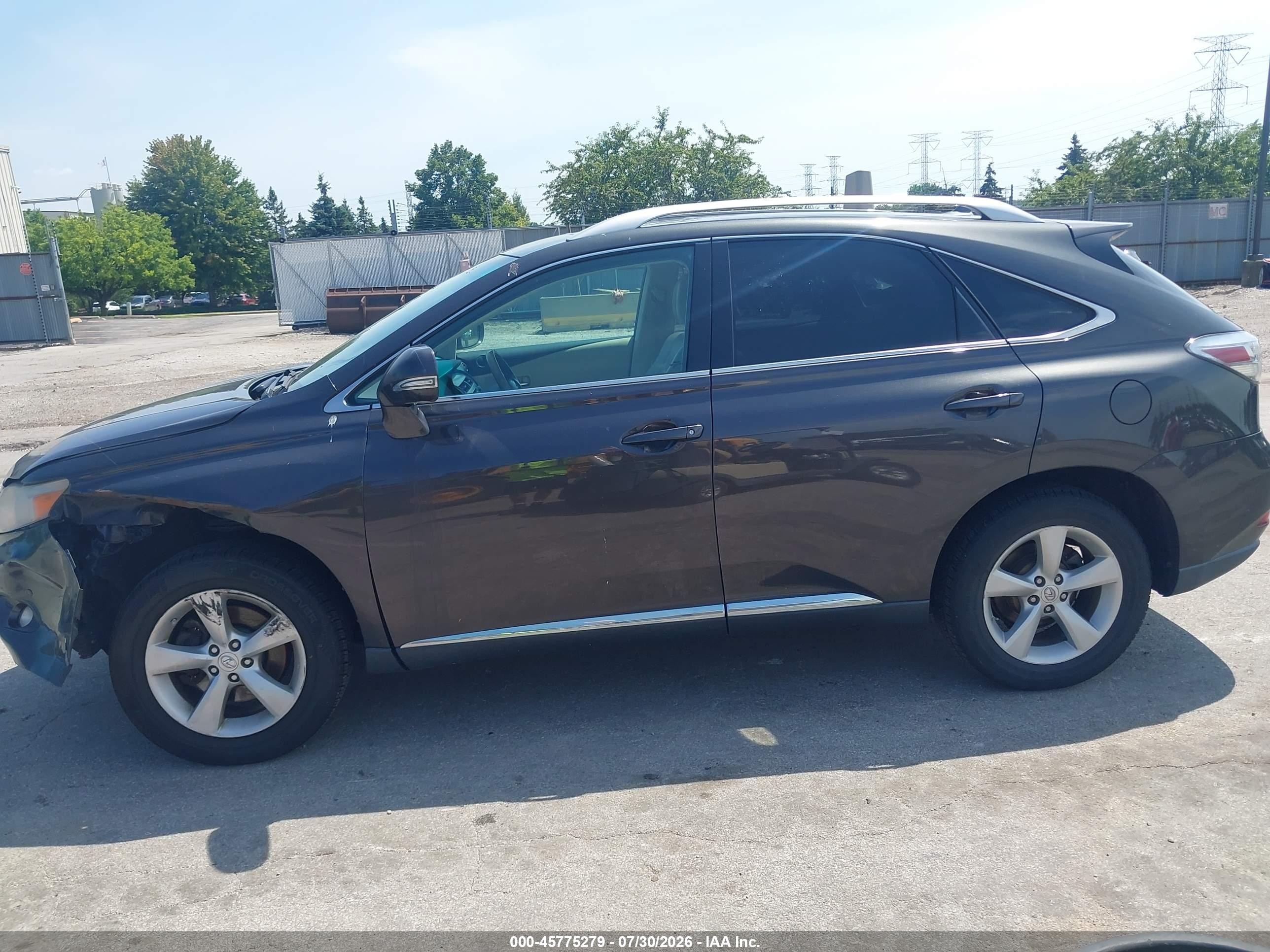 2010 Lexus Rx 350   Gray vin: 2T2BK1BA0AC013915