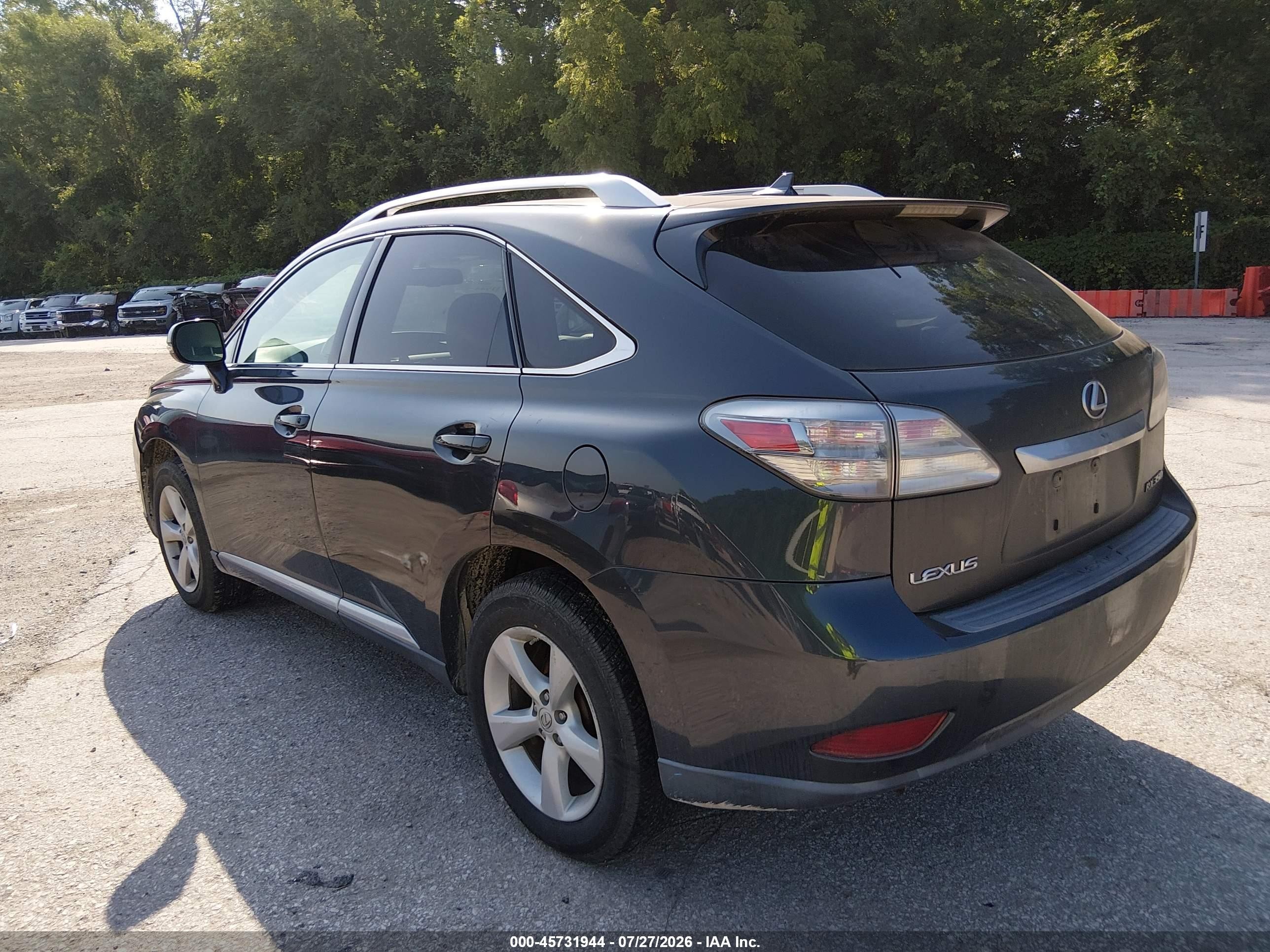 2010 Lexus Rx 350   Серый vin: 2T2BK1BA0AC016894