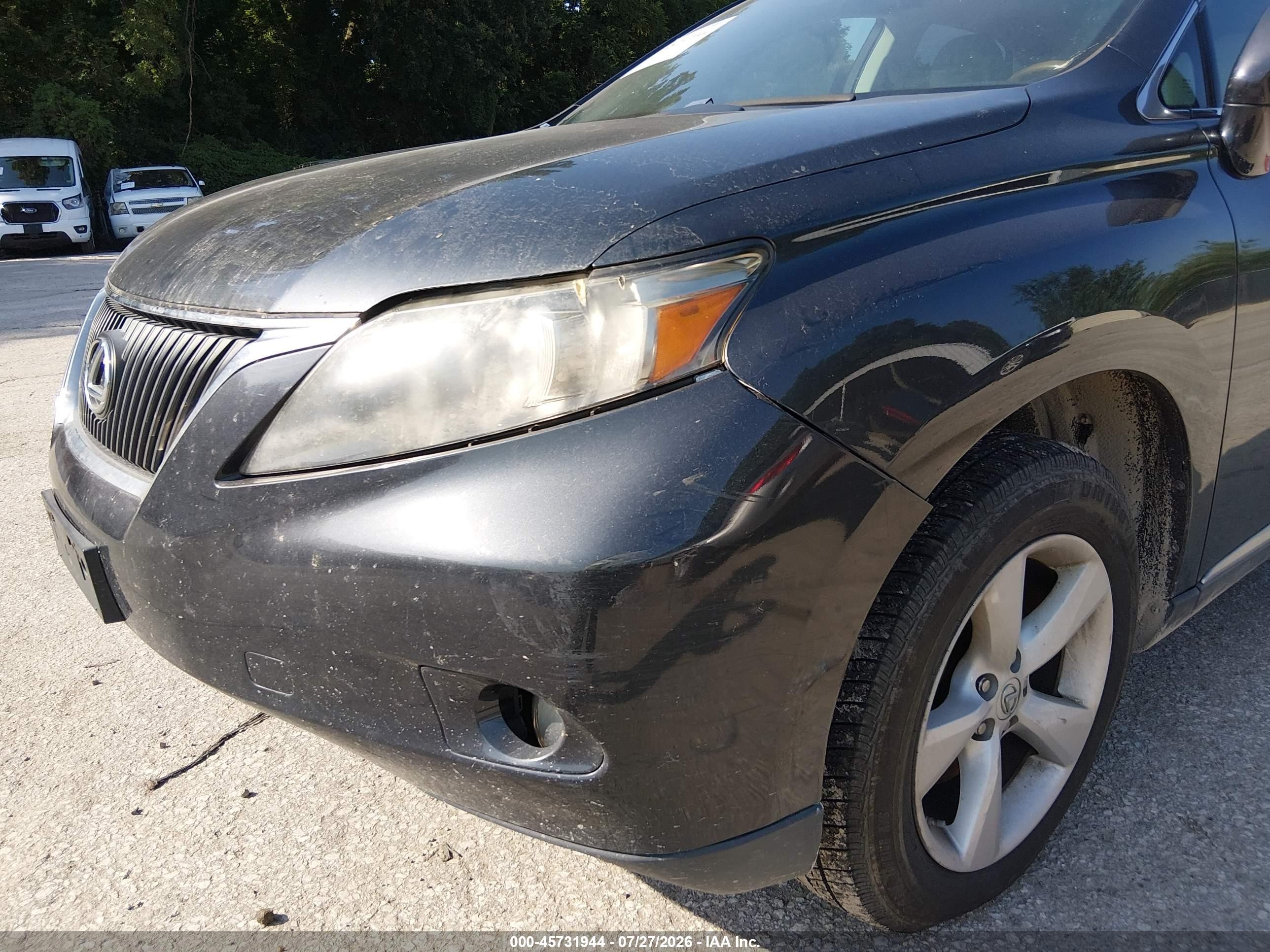 2010 Lexus Rx 350   Серый vin: 2T2BK1BA0AC016894