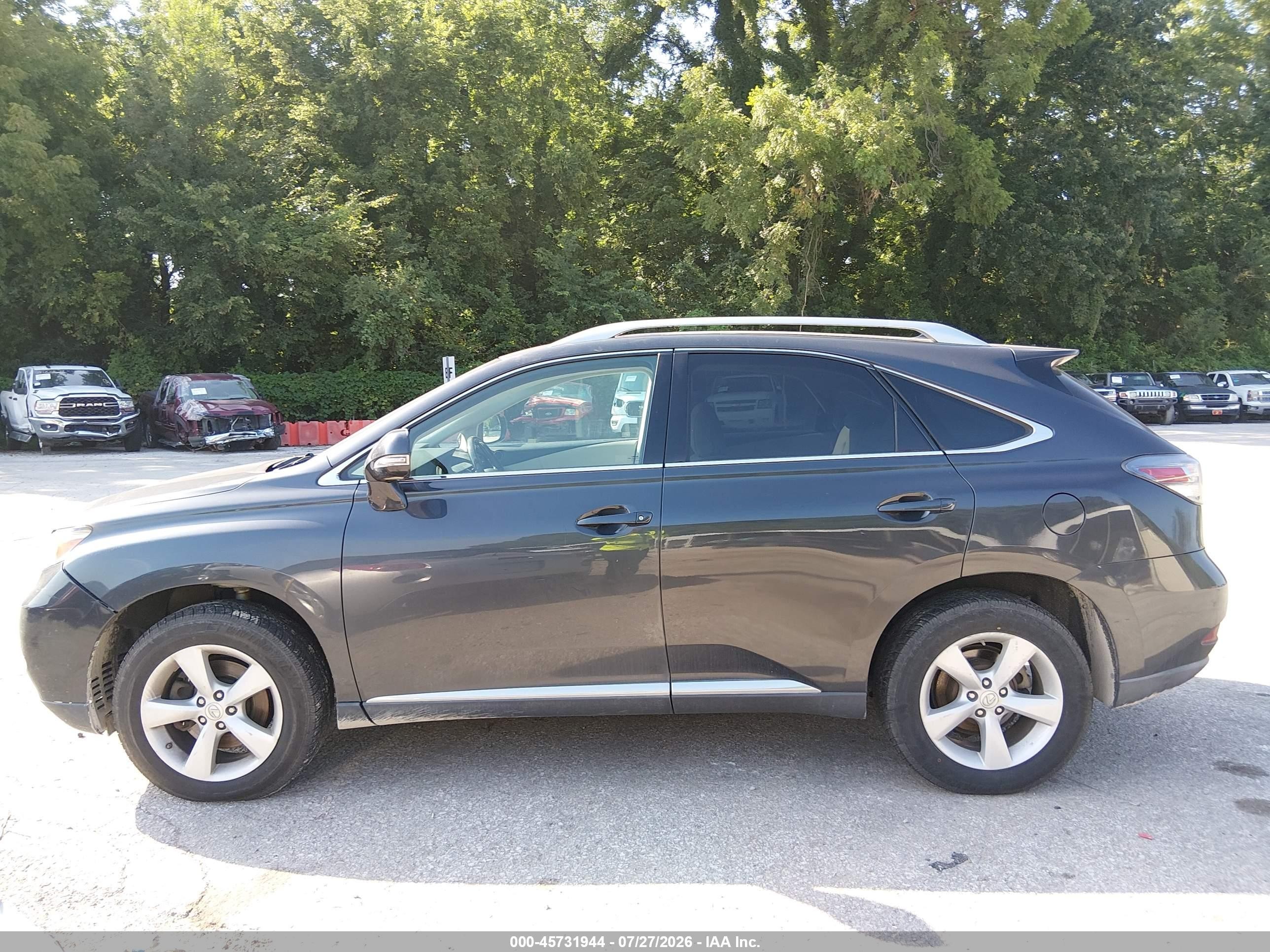 2010 Lexus Rx 350   Серый vin: 2T2BK1BA0AC016894