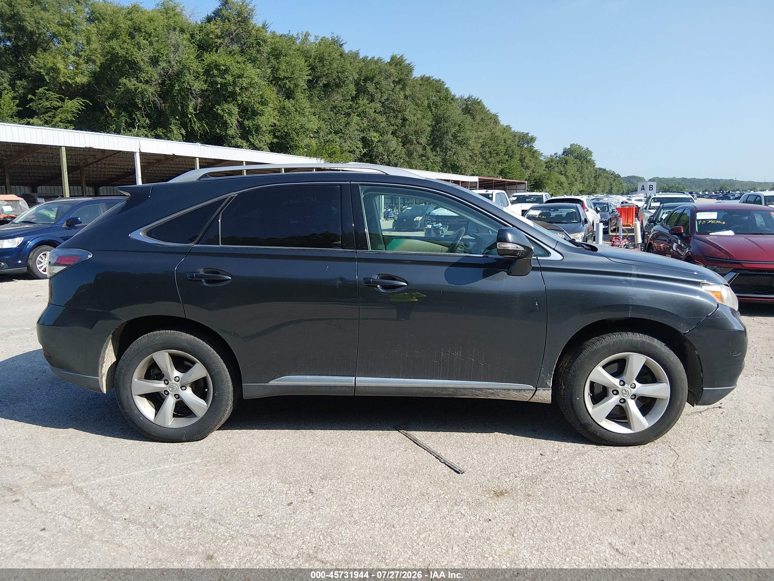 2010 Lexus Rx 350   Серый vin: 2T2BK1BA0AC016894
