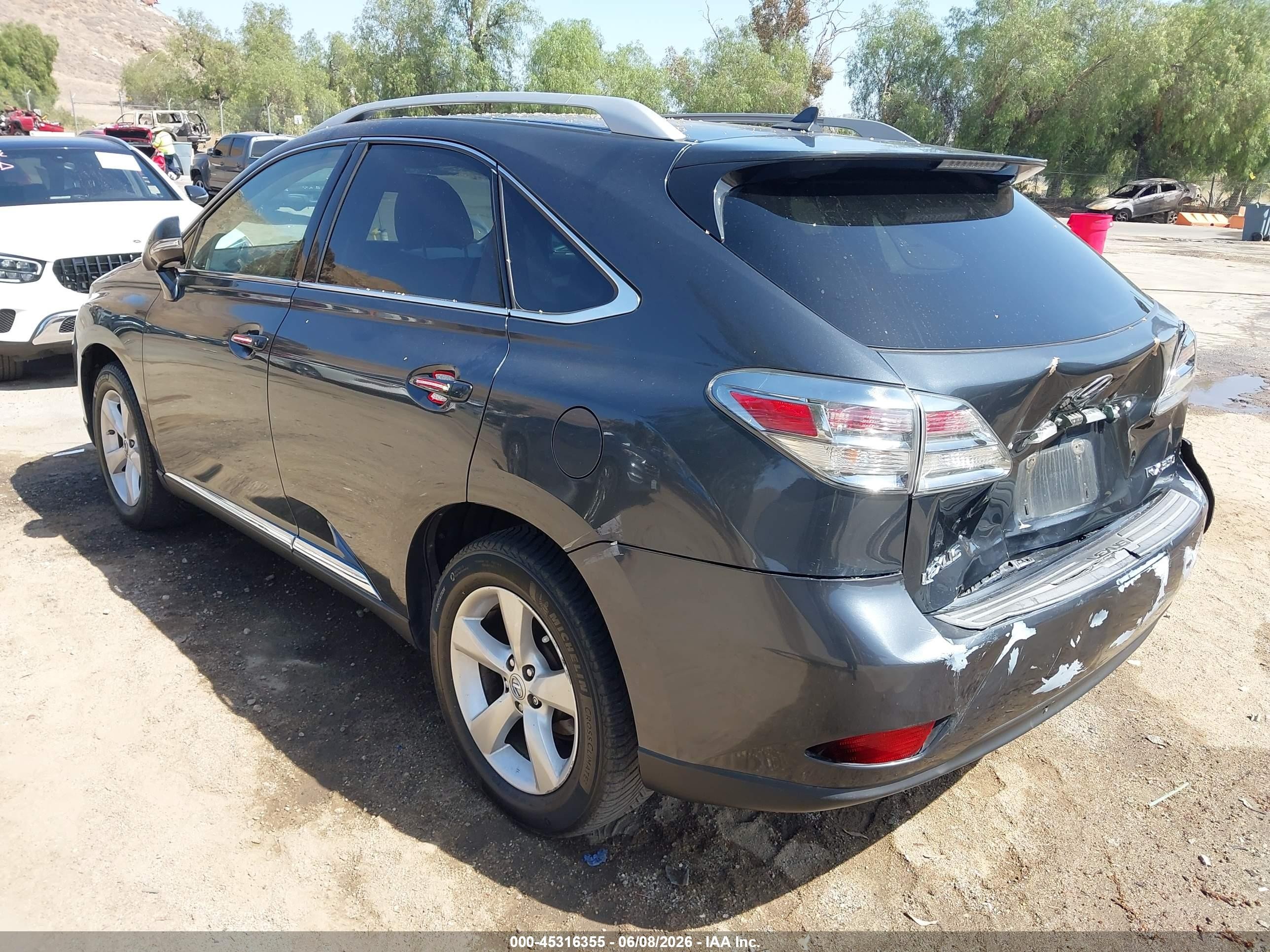 2010 Lexus Rx 350   Gray vin: 2T2BK1BA0AC021691