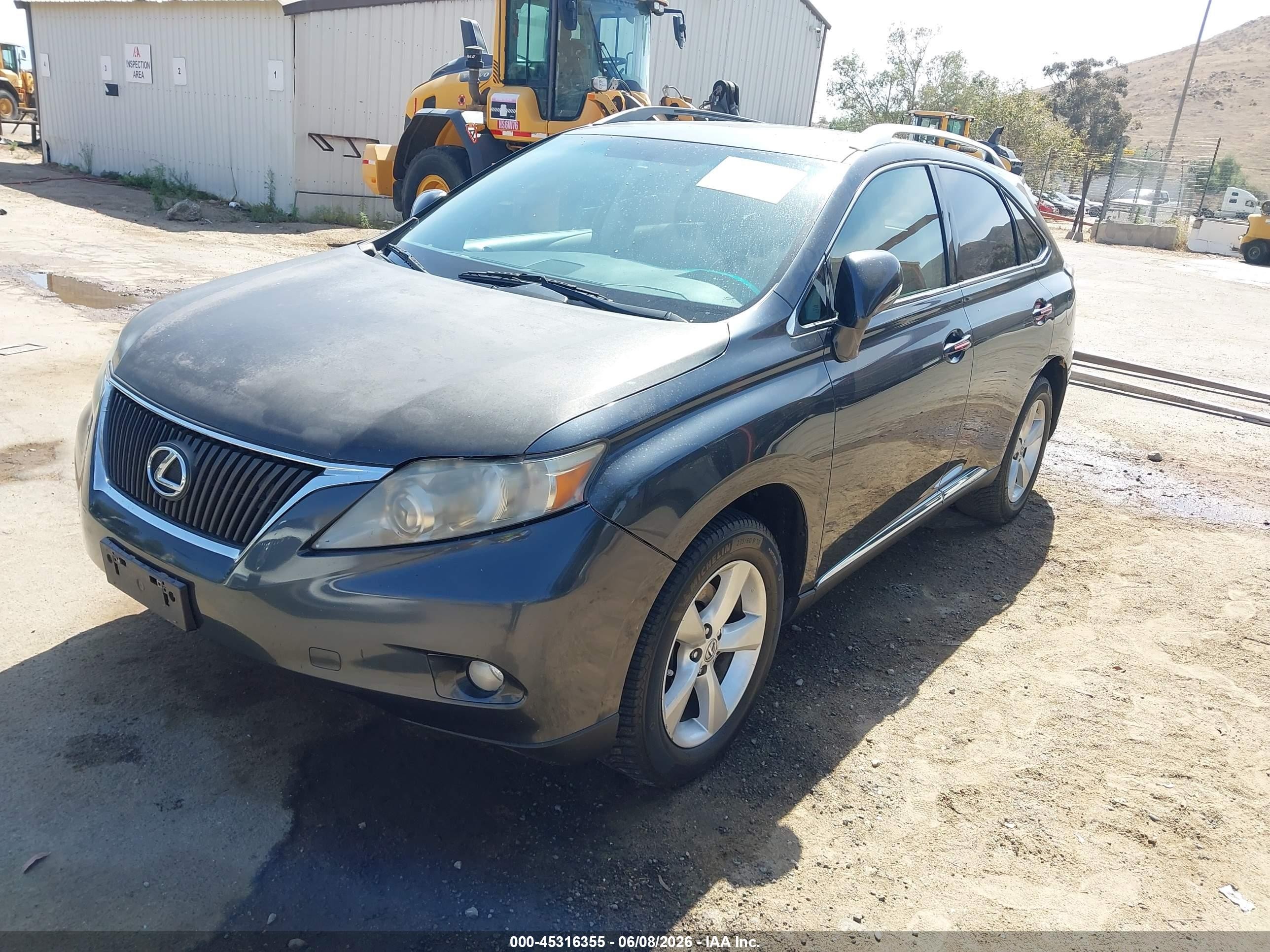2010 Lexus Rx 350   Gray vin: 2T2BK1BA0AC021691