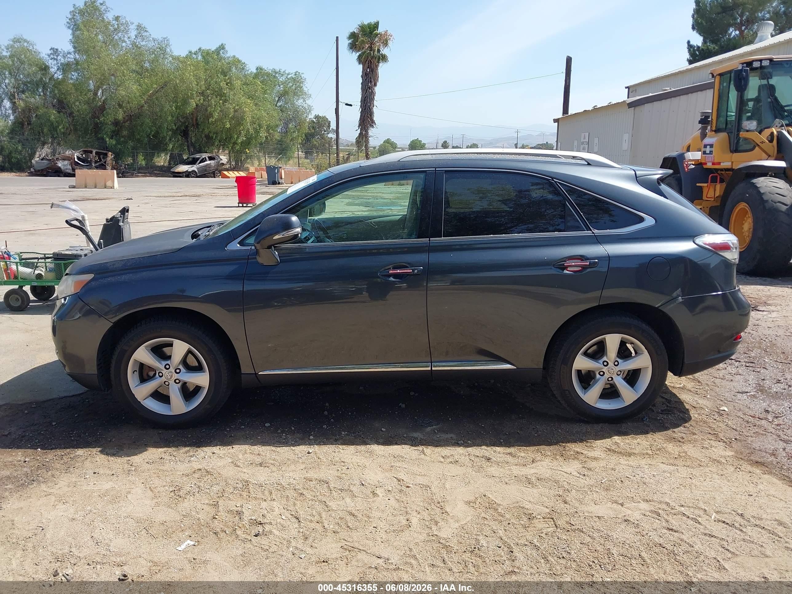 2010 Lexus Rx 350   Gray vin: 2T2BK1BA0AC021691