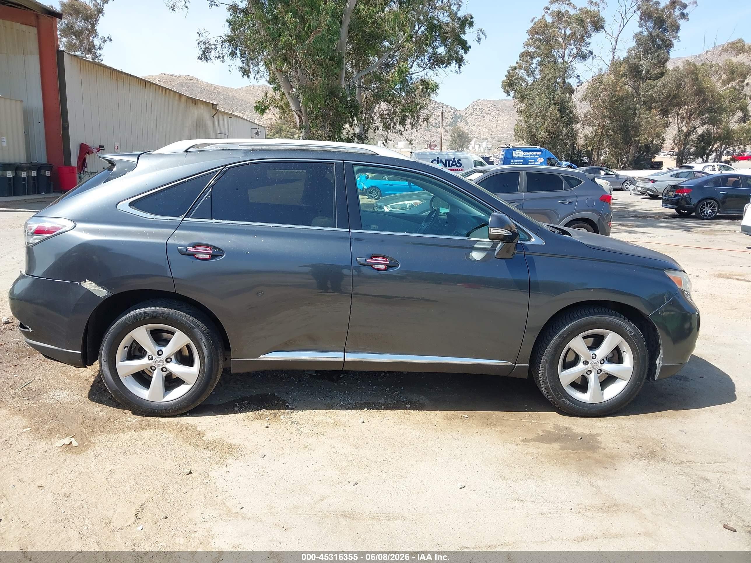 2010 Lexus Rx 350   Gray vin: 2T2BK1BA0AC021691