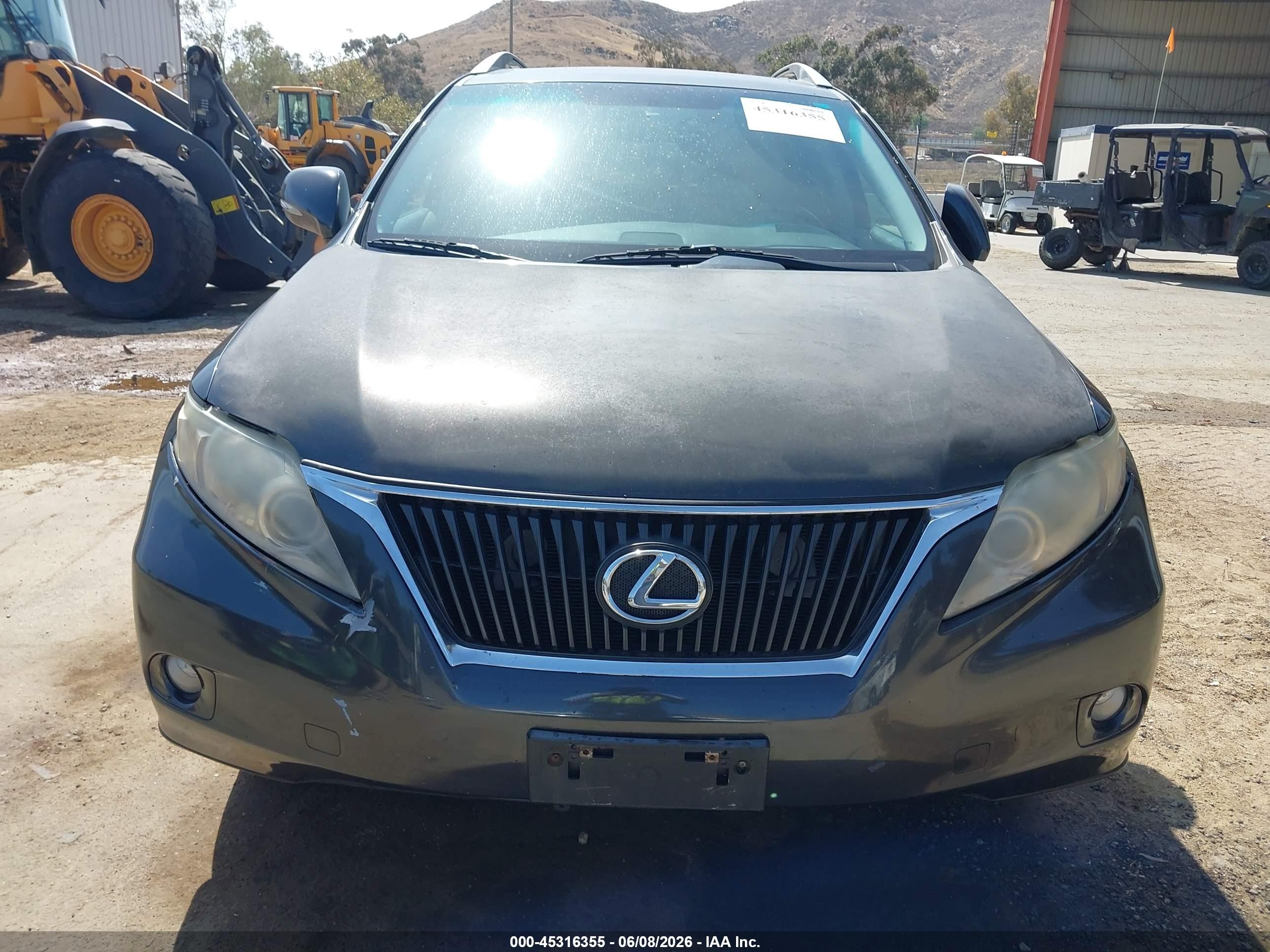 2010 Lexus Rx 350   Gray vin: 2T2BK1BA0AC021691