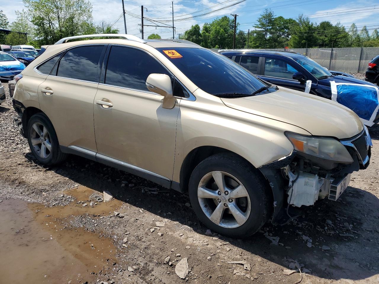 2010 Lexus Rx 350 Gold vin: 2T2BK1BA0AC024476