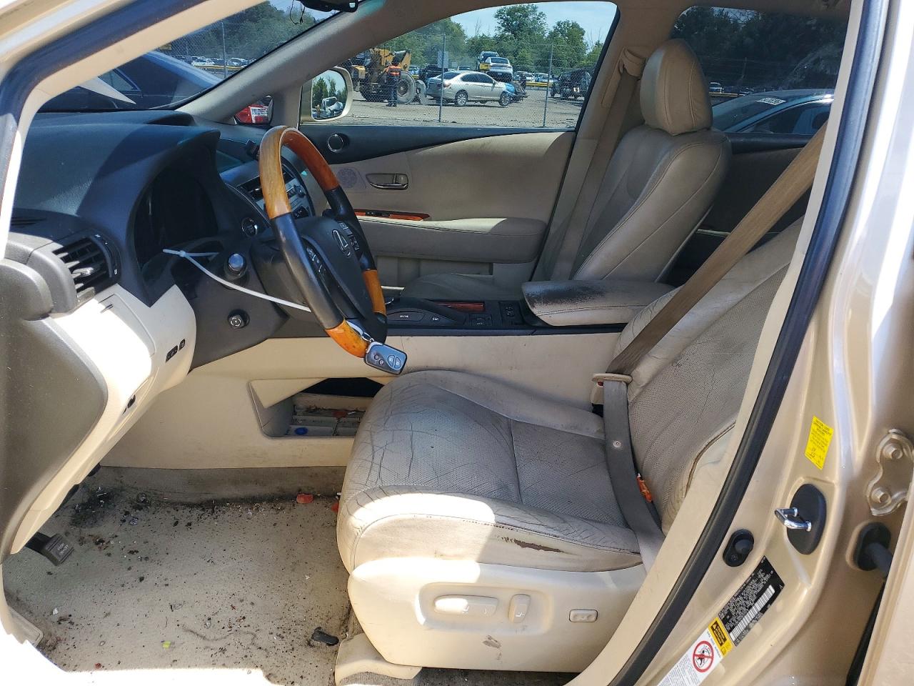 2010 Lexus Rx 350 Gold vin: 2T2BK1BA0AC024476